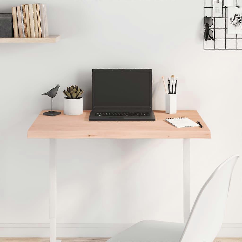 Table top 80x40x(2-4) cm Solid oak wood Untreated