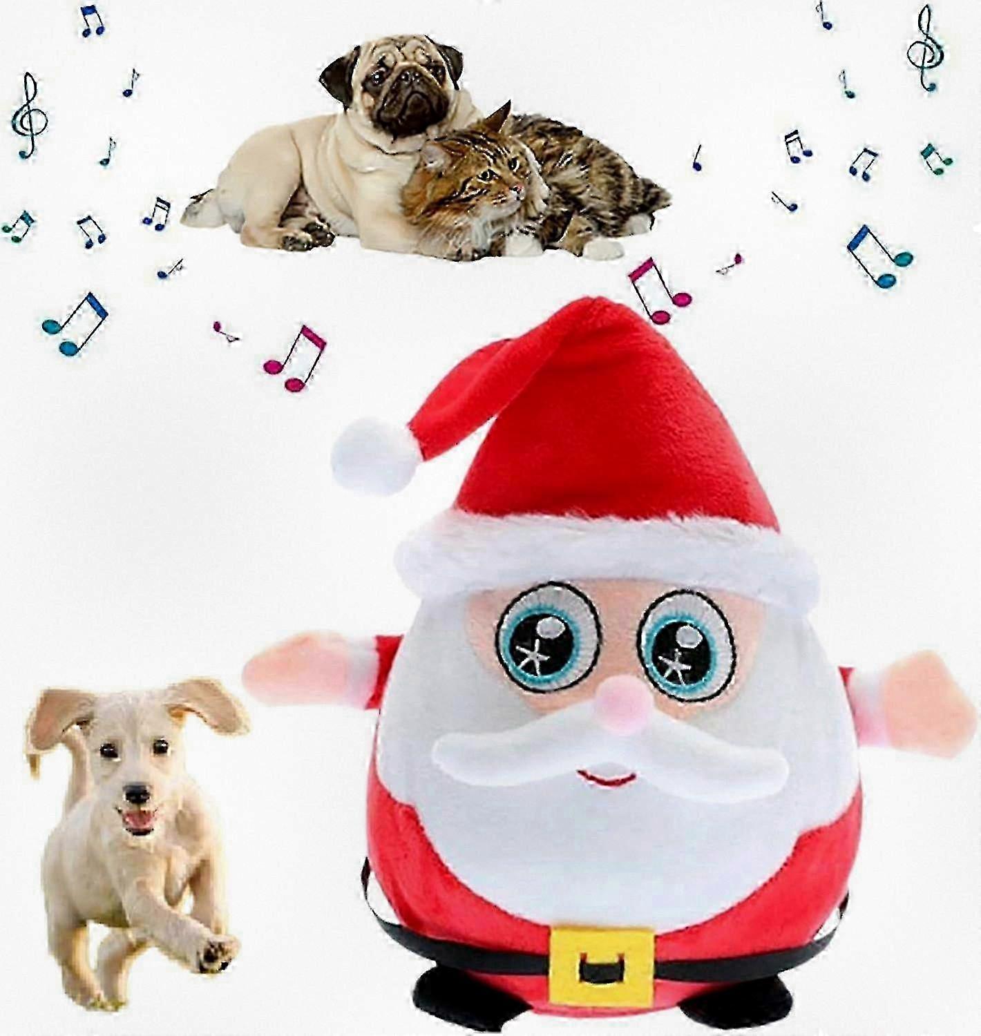 Active Moving Pet Plush Toy with Talking & Bouncing, Interactive Squeaky Dog Toys for Dog Training & Anxiety Relief​