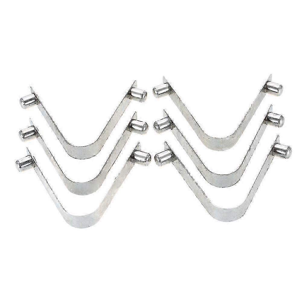 6pcs Kayak Paddle Spring Clips Tent Pole Clips Push Button Spring Snap Clip Locking Tube Pin