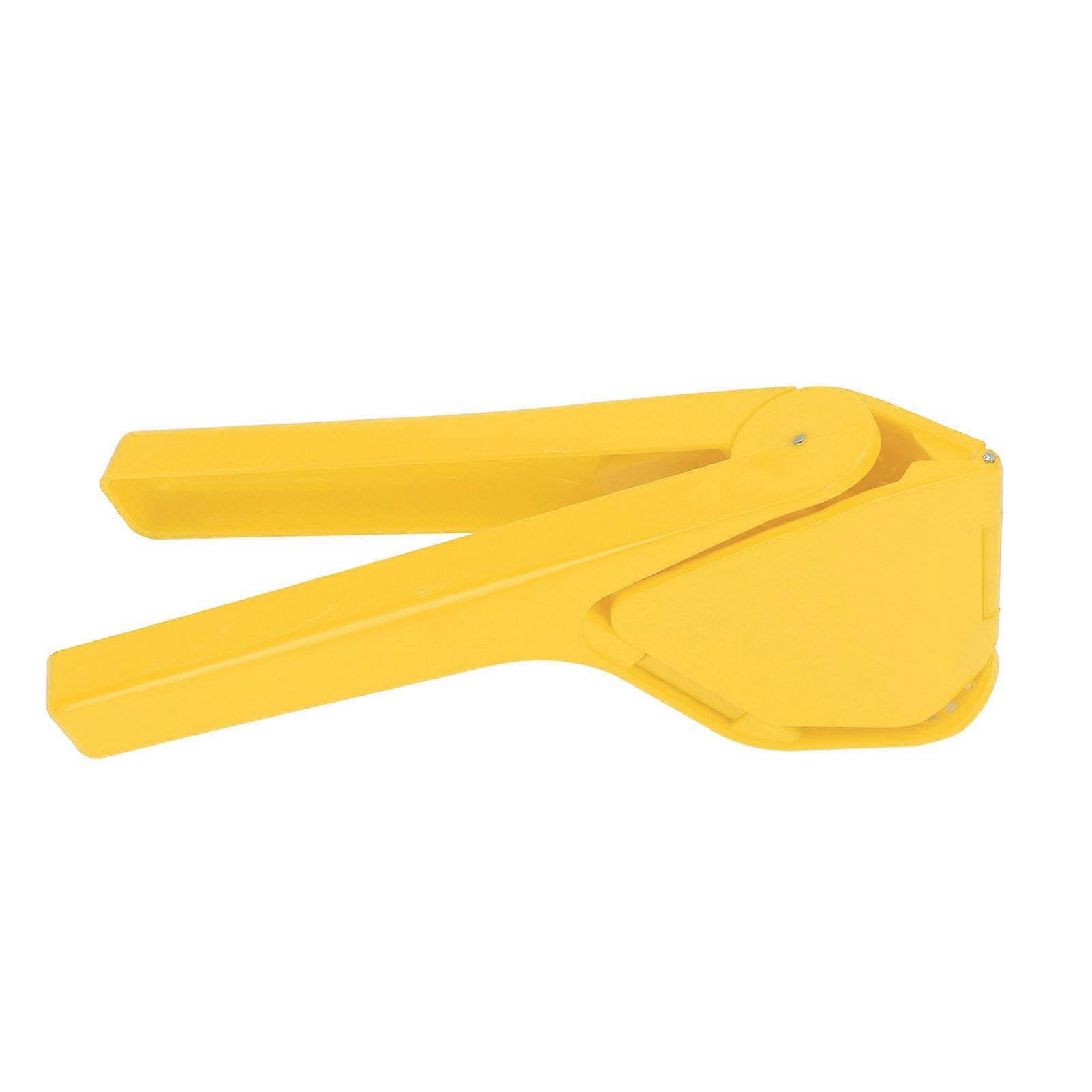 Manual Juicer Ergonomic Hand Press Citrus Lemon Orange Squeezer Handheld Fruit Extractor for Home Use Yellow