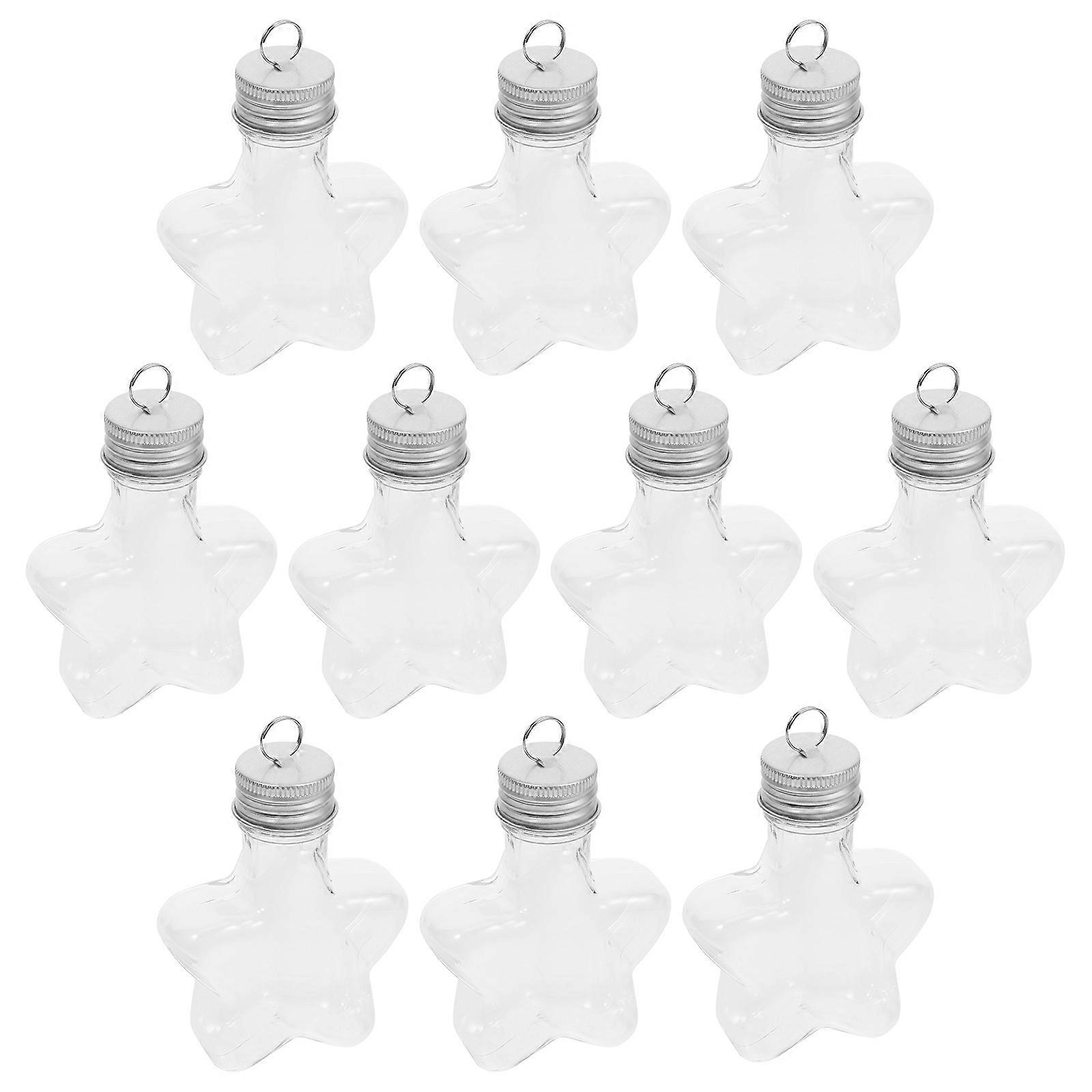 Transparent Candy Bottle for Storage Clear Plastic 10Pcs Decoration Jar