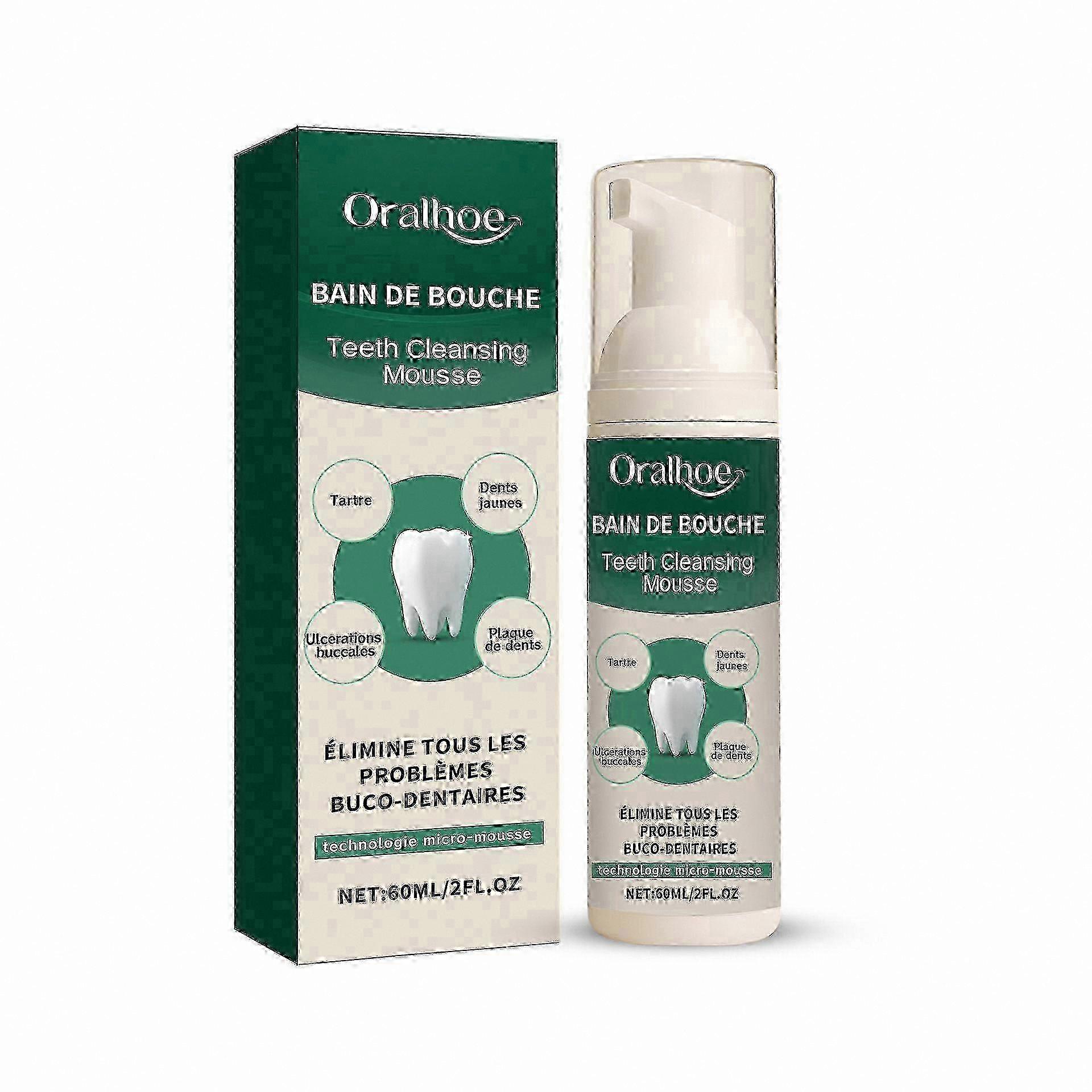 Whitening Toothpaste with Fluoride, Deep Cleaning Foam for Gums, Stain Removal, Travel Size, Easy Application