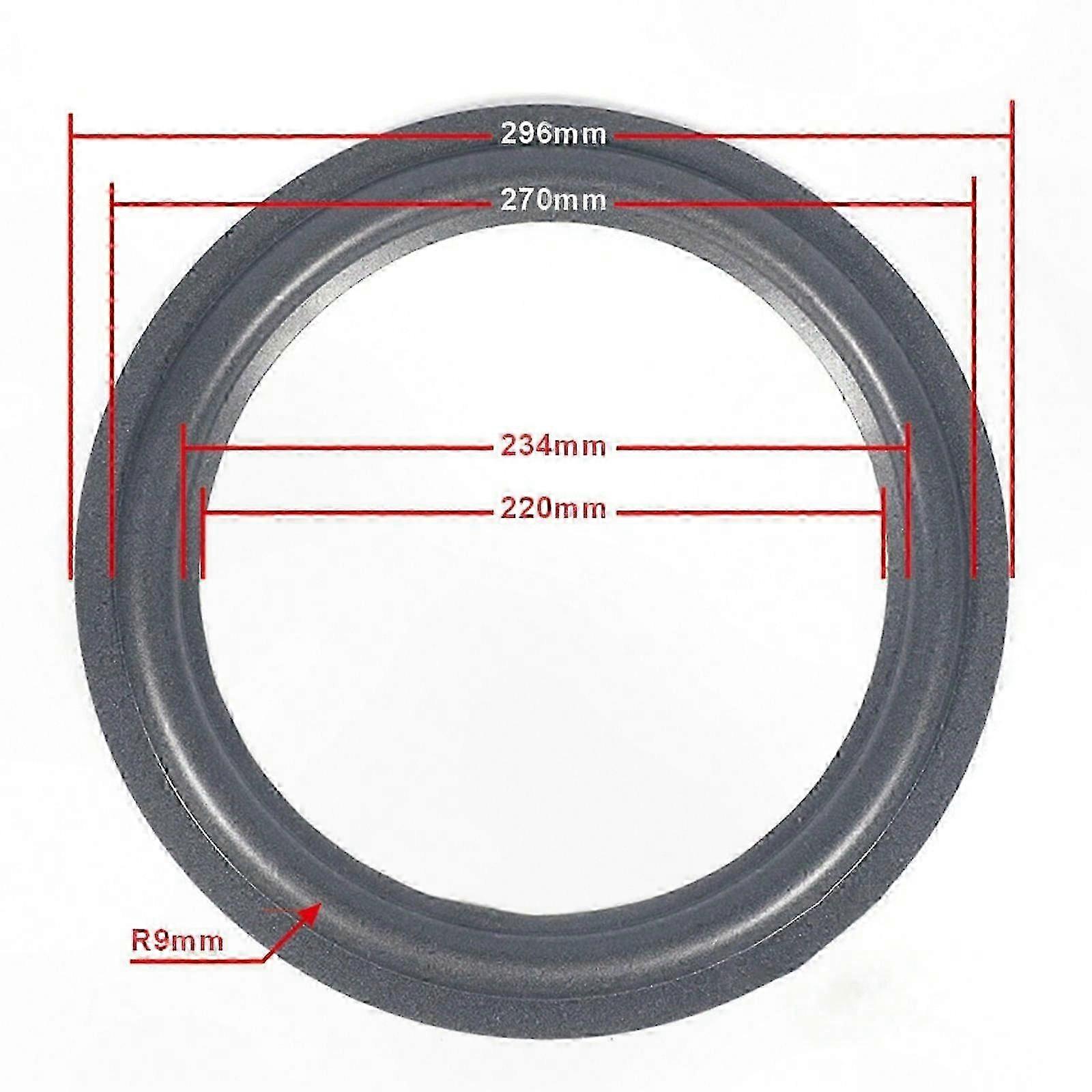 Speaker Foam Surround for 4-12 Inch Subwoofers, Enhance  o Quality, Compatible with Portable Devices, Circle Rim Design