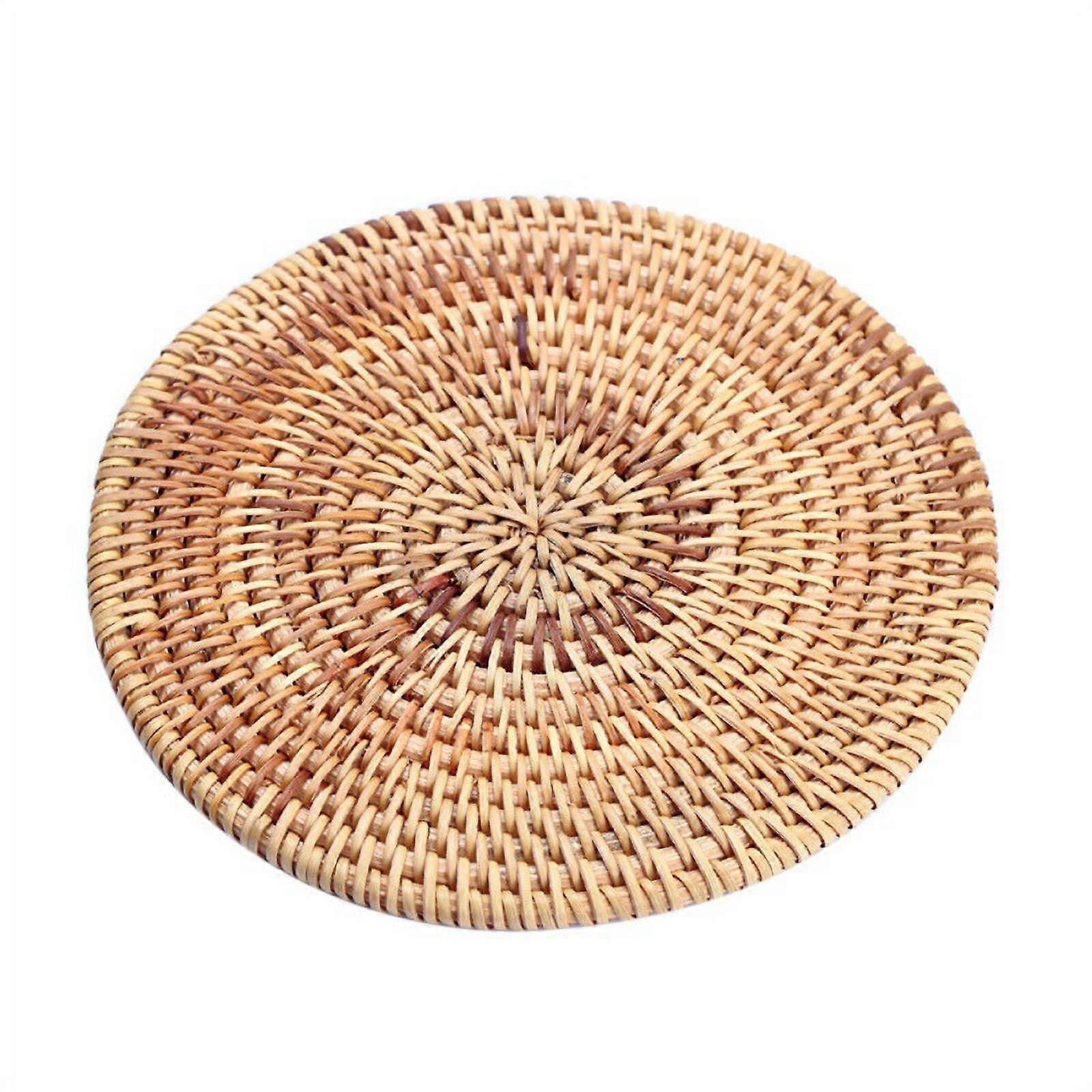 Knitting Rattan Wicker Placemats Woven Placemats Round Placemats Rattan Placemats for Dining Table