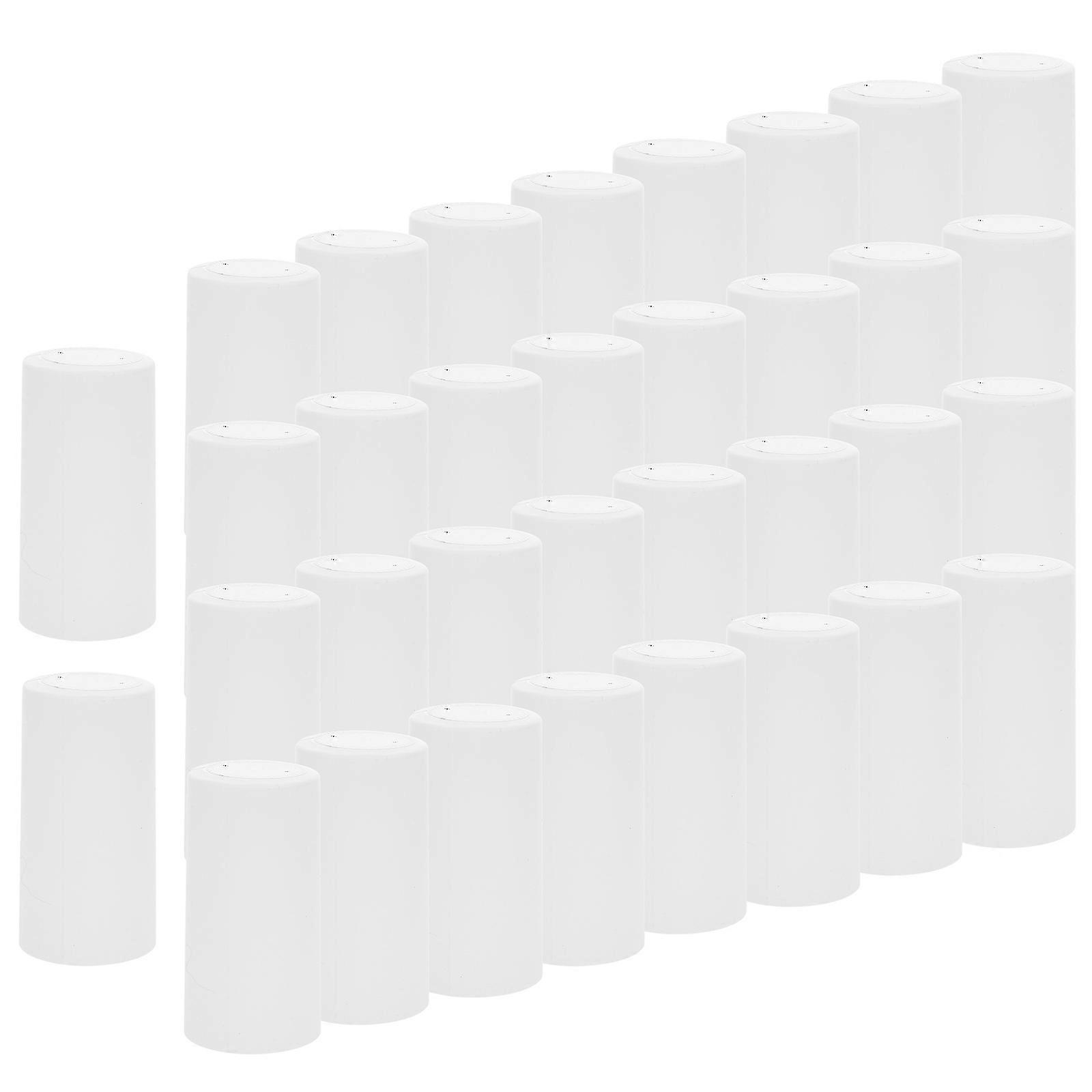 Shrink Film Seals for Bottles Sealant Function White Color Diameter 30mm Height 60mm 100Pcs
