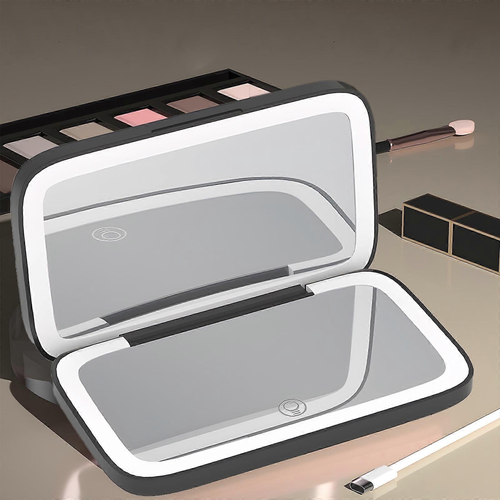 Kayannuo Home Essentials Christmas Clearance: Double Sided, Tri-color Lighted Handheld Mirror - Compatible with Travel & Vanity Use, Refillable,