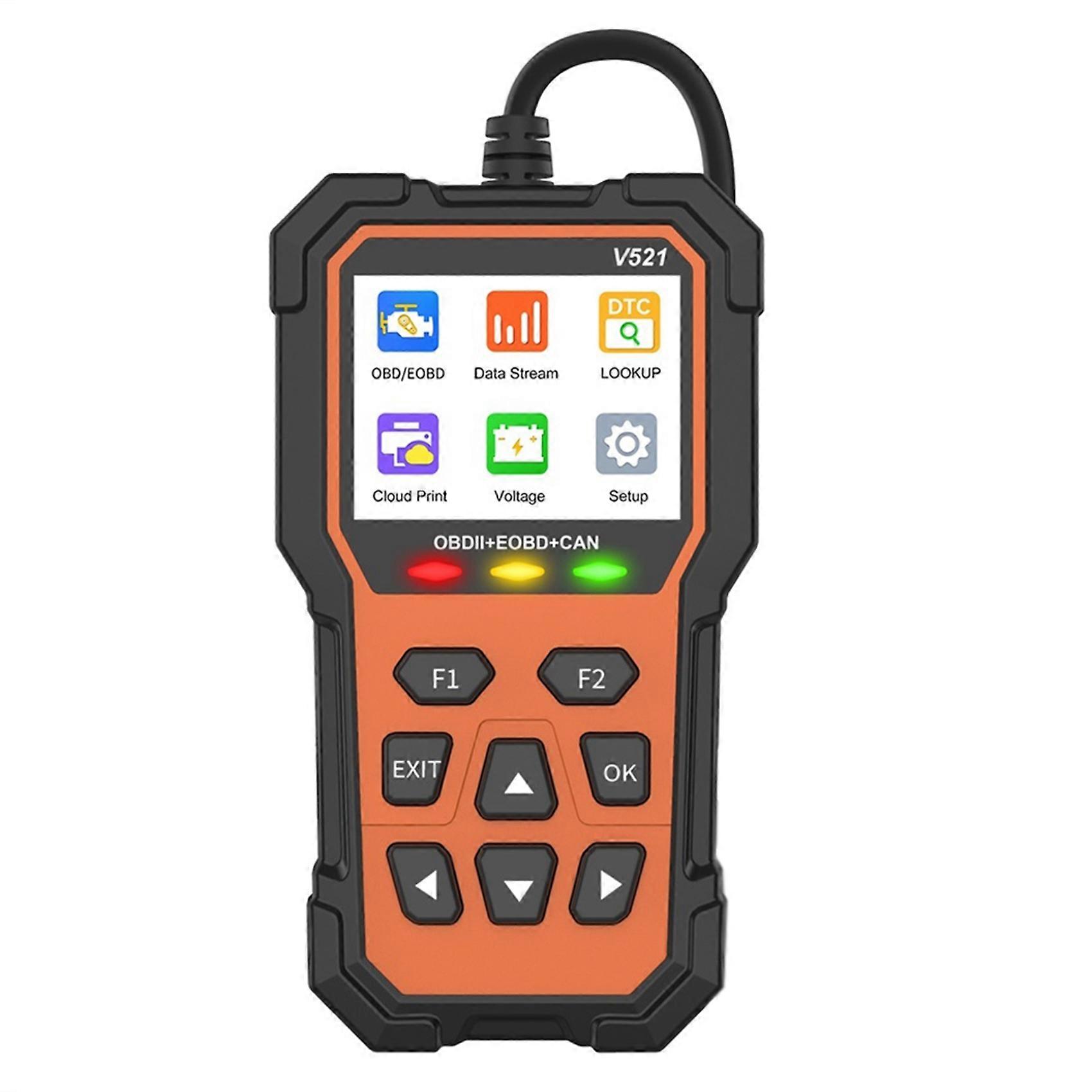 V521 Car Scanner Engine Fault Code Reader Automotive OBD2 / EOBD Fault Diagnostic Tool for Cars