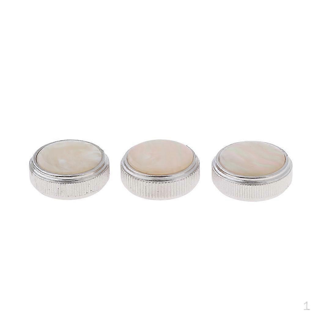Set Of 3 Brass Wind Valve Button Buttons For Euphonium Accessories