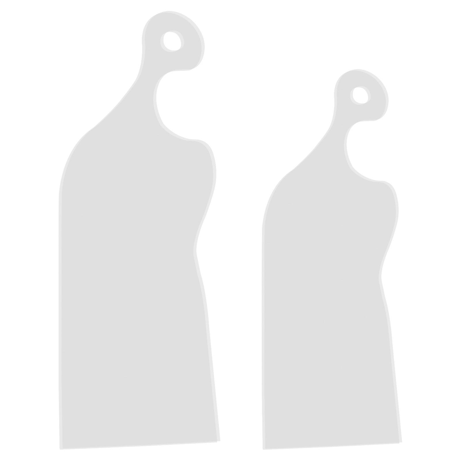 White Acrylic Cutting Board Handle Template for Cutting Board 1Pair Stencil