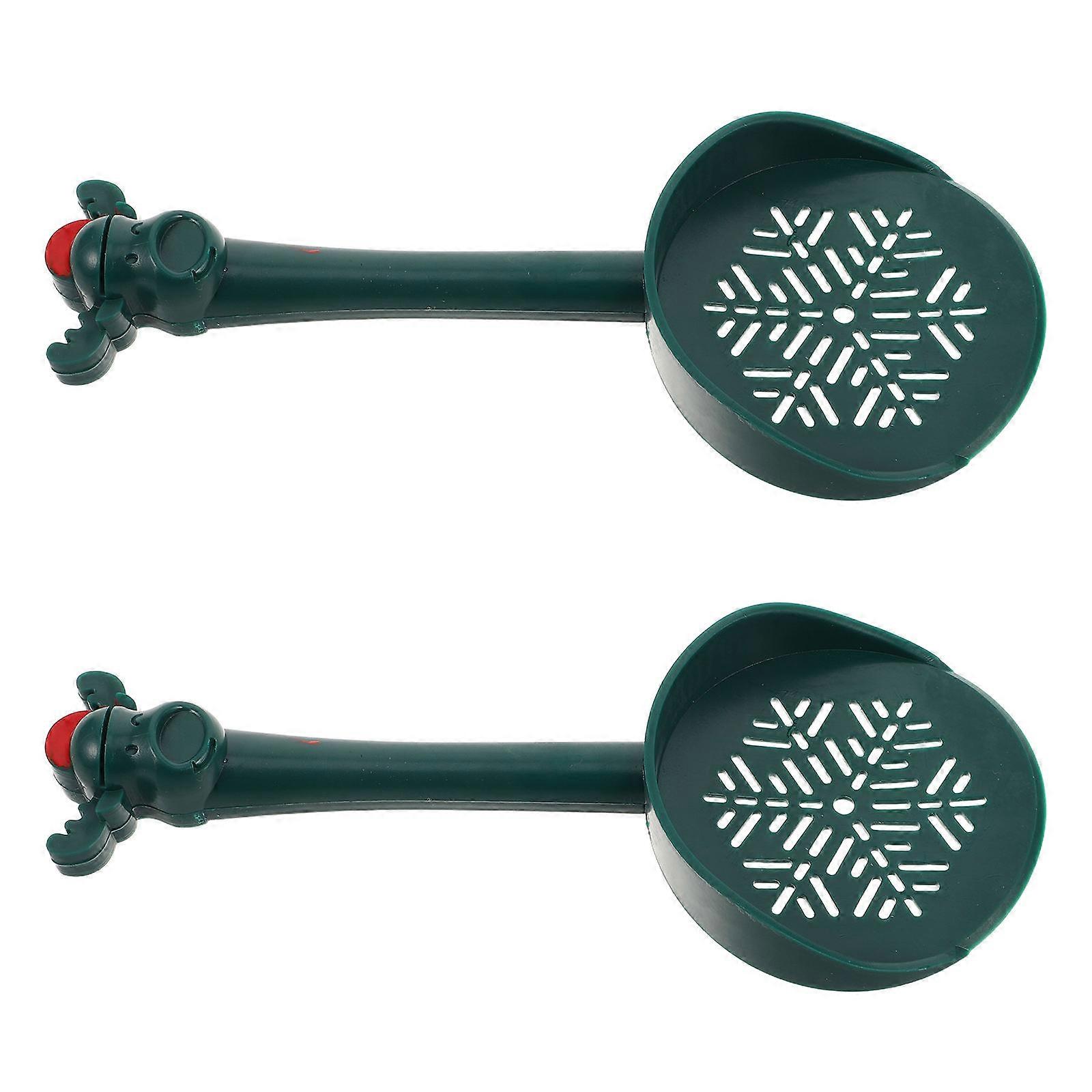 Green Hamster Sand Bath for Cage Cleaning 2Pcs Plastic Tool