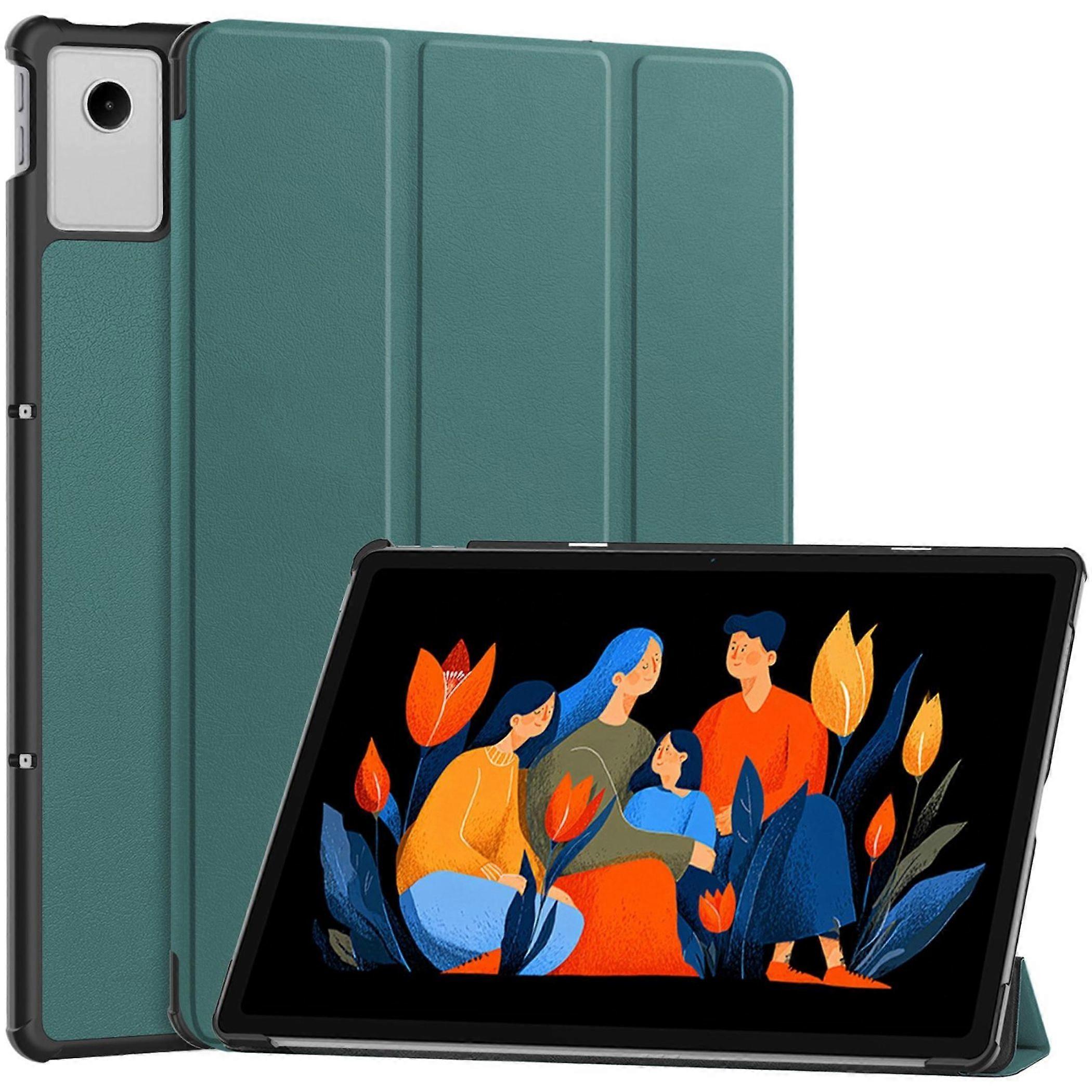 For Lenovo Idea Tab Plus 12.1 inch 3folt Wake Up Smart Case Green