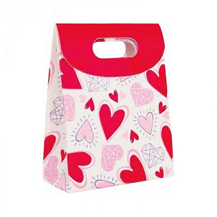Unique Party Sparkling Hearts Treat Box (Pack of 4)