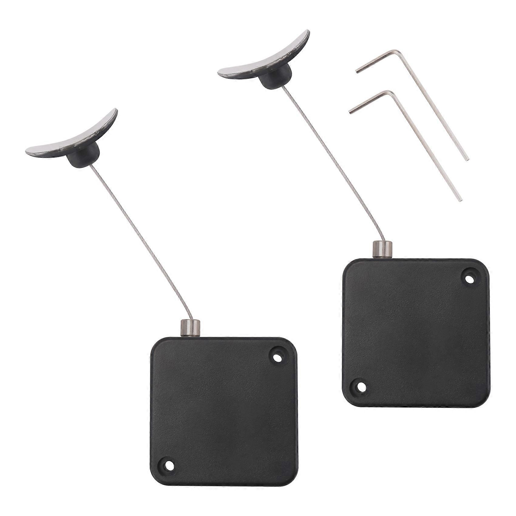 Retractable Remote Control Tethers, Remote Cable Lock , 6.6Ft /2M Remote Control Security Lock for TV and DVD 2 Pcs