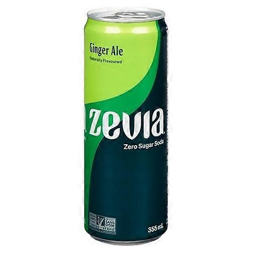 Zevia Ginger Ale Zero Sugar Stevia Sweetened, 355 Ml (Case Of 12)