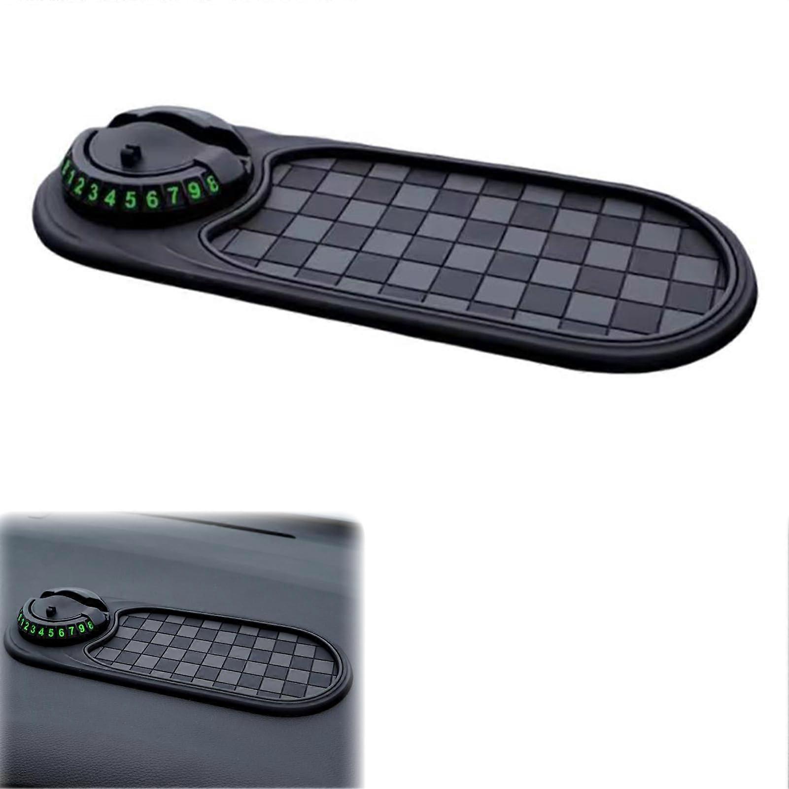 Multifunction Car Phone Holder Non Slip Dashboard Mat with 360° Rotation for Phone Sunglasses Keys