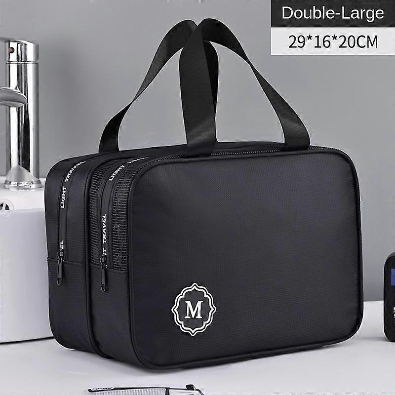 New Large capacity makeup bag dry wet separation double layer toiletry bag travel essential portable Cosmetics organizer