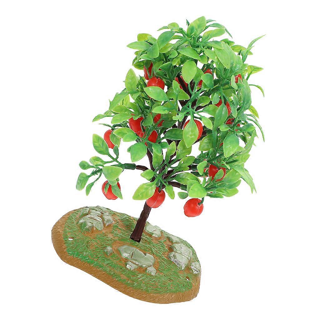 Apples Tree Model for Decor Miniature Plastic Tree for Architecture Models