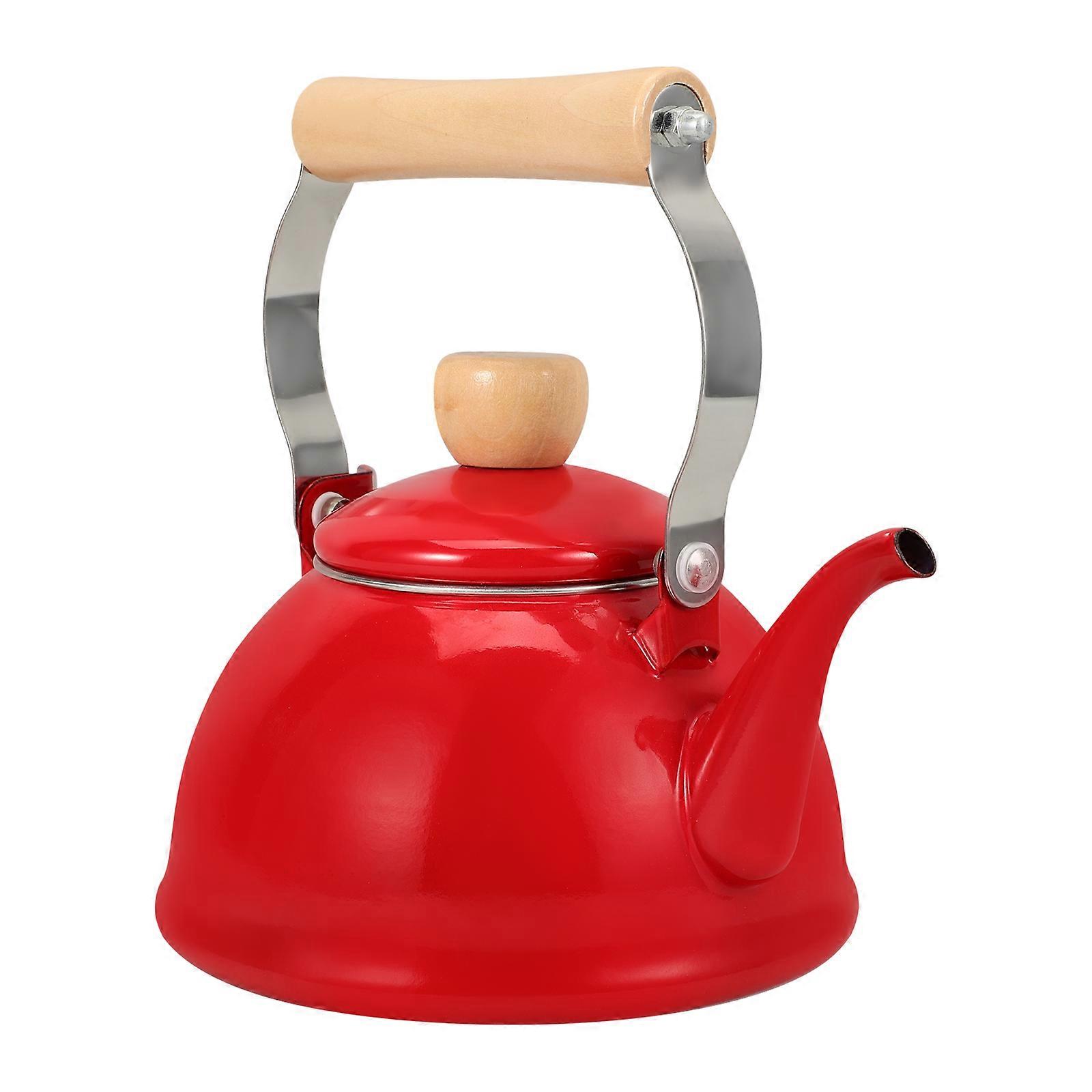 Enameled Tea Kettle for Heating Water 2Pcs Practical Home Kitchen Kettles