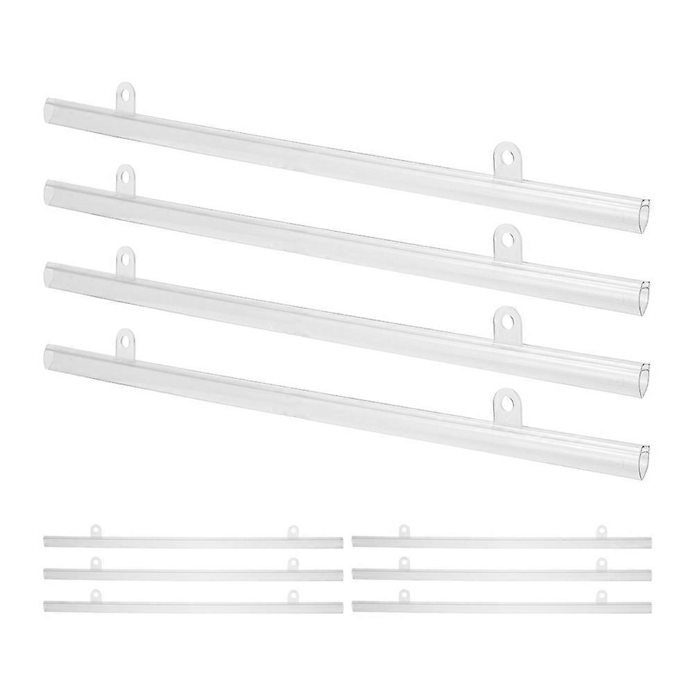 PVC Poster Frame Hanger for Display with Clips 10Pcs Transparent Lightweight Rail