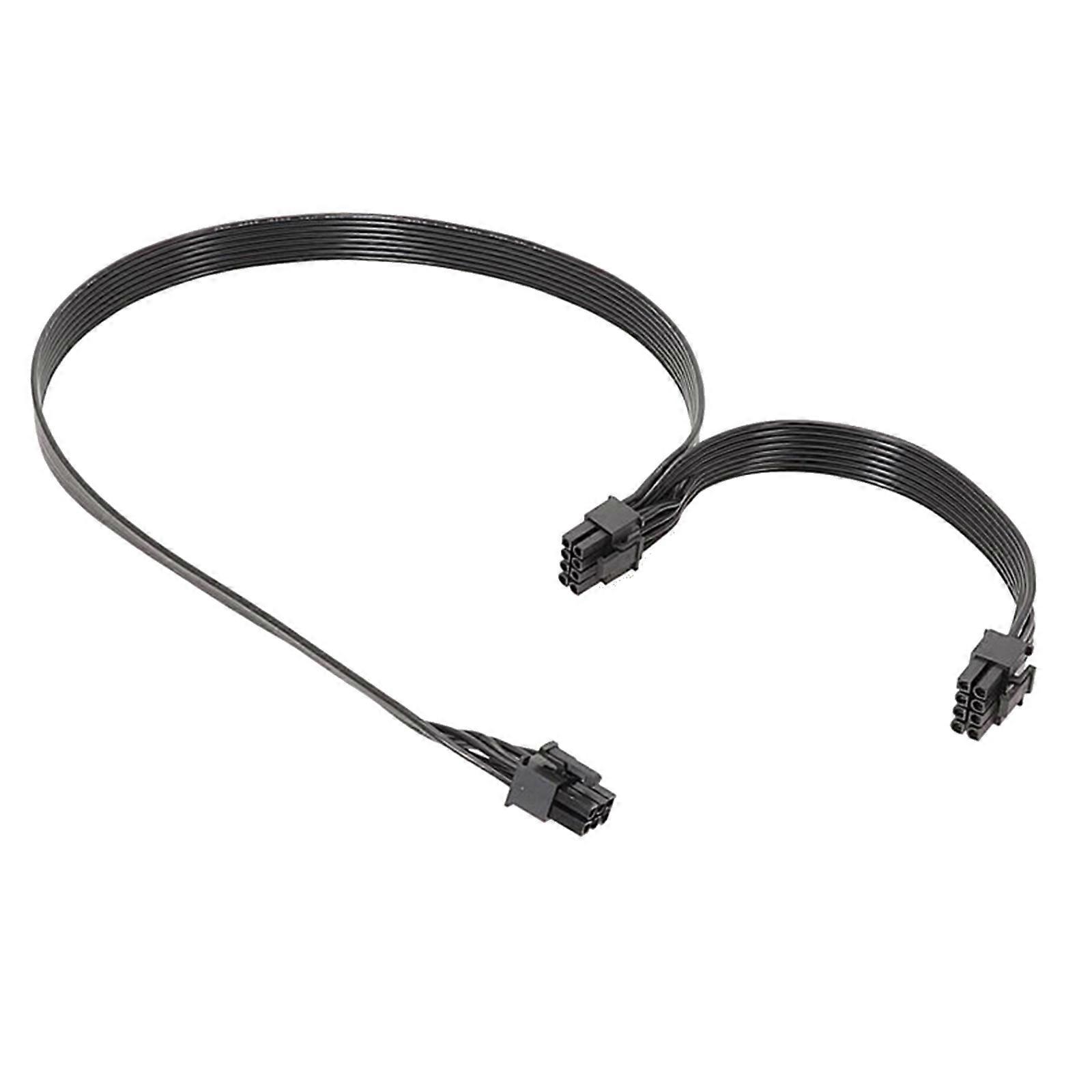 18AWG PCIE PSUs Cable 6Pin to Two 8Pin 6+2Pin Splitter Connector for V700 V1000 Graphics Card Module Cable Multicolor