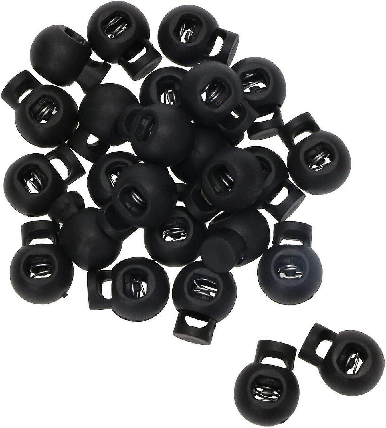 Plastic Toggle Single Hole Spring Loaded Elastic Drawstring Rope Cord Locks Clip