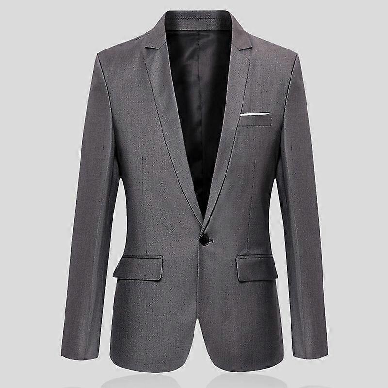 Men's Tuxedo Jacket Notched Lapel One Button Suit Blazer for Dinner Wedding