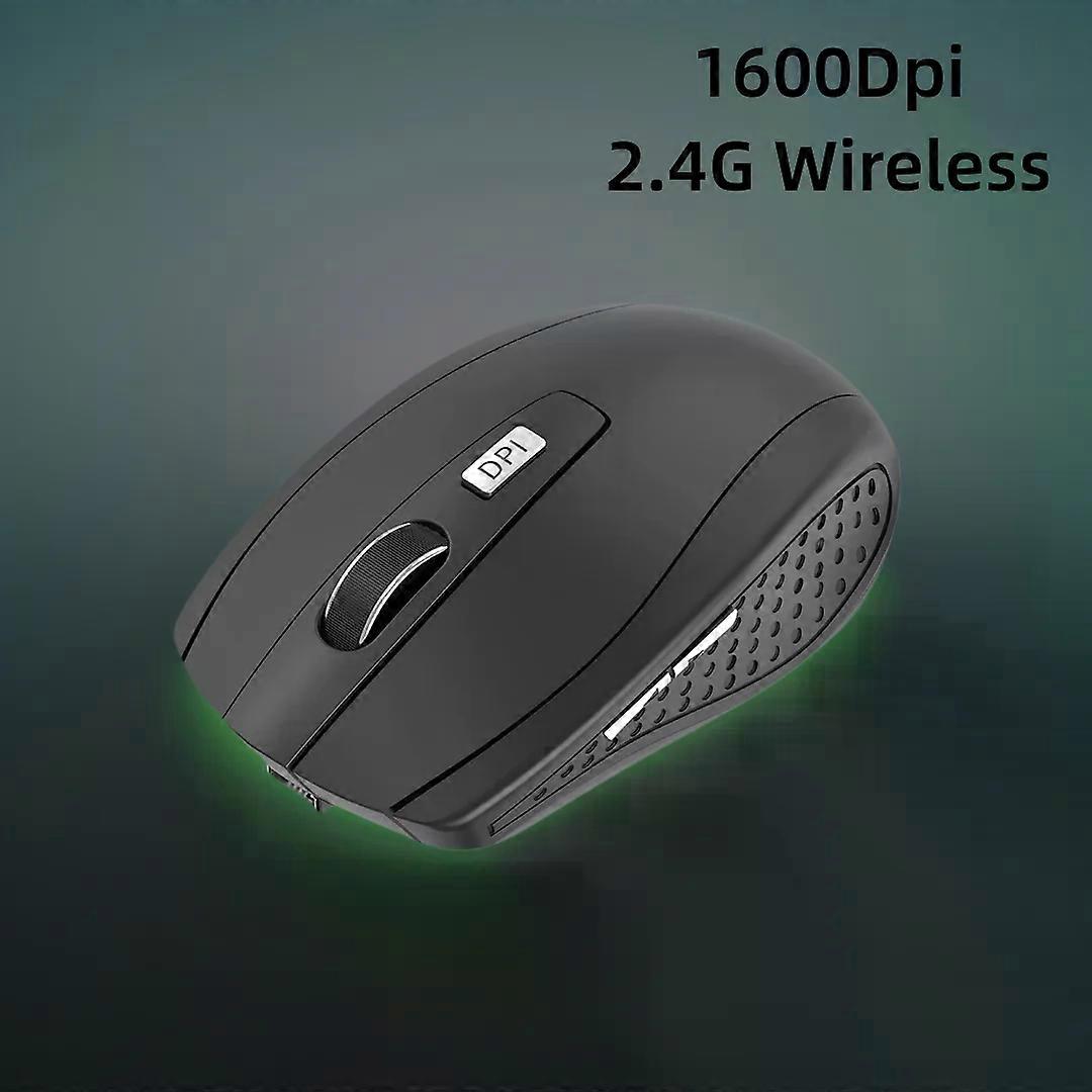 Portable Wireless Mouse 2.4G 1600DPI Ergonomics Mouse Mobile Optical Office Mouse Adjustable Levels for Notebook Laptop MacBook