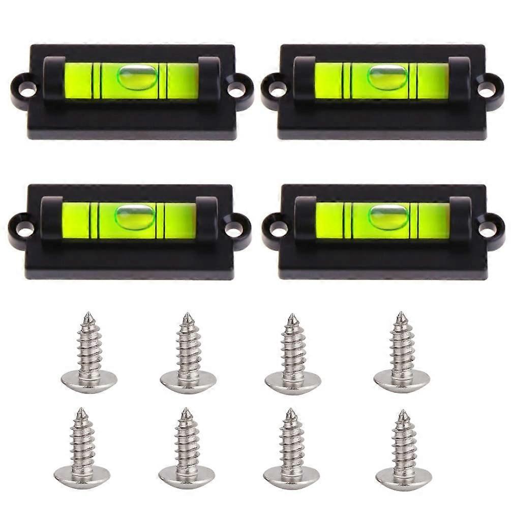4Pcs RV Level and Camper Level Gauge Set with Screws, Accurate Bubble Tool for Trailer and Motorhome
