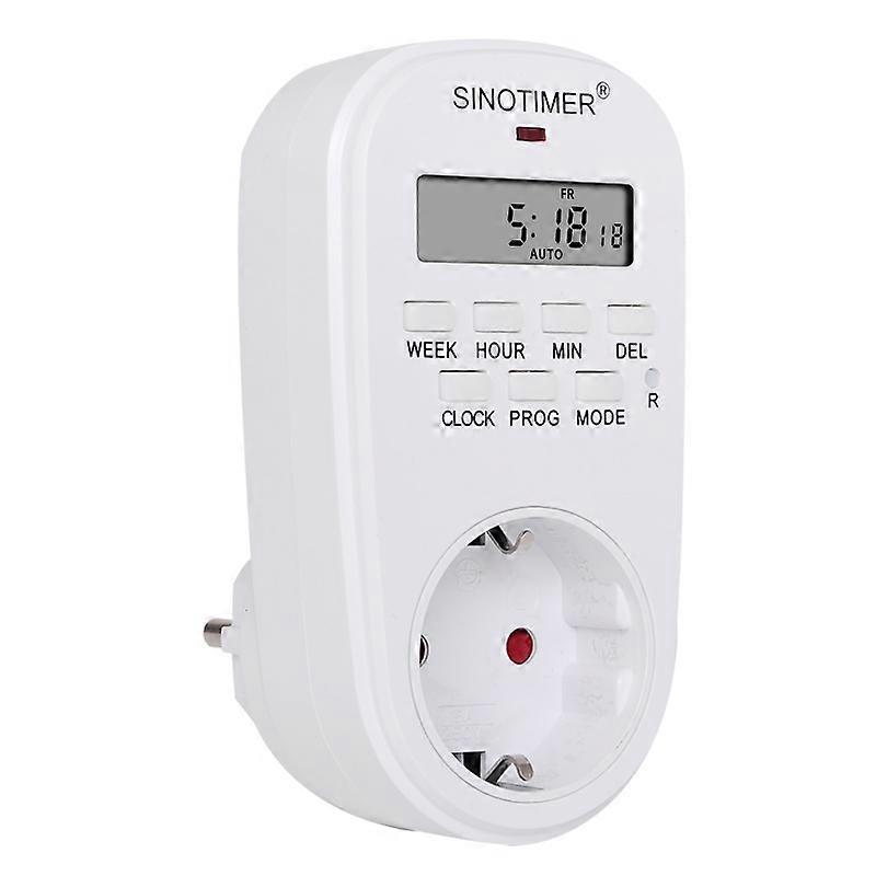 EU Plug Outlet Electric Digital Socket with Timer Socket Timer Plug 220V Time Control 7 Days Programmable Timer Switch Countdown