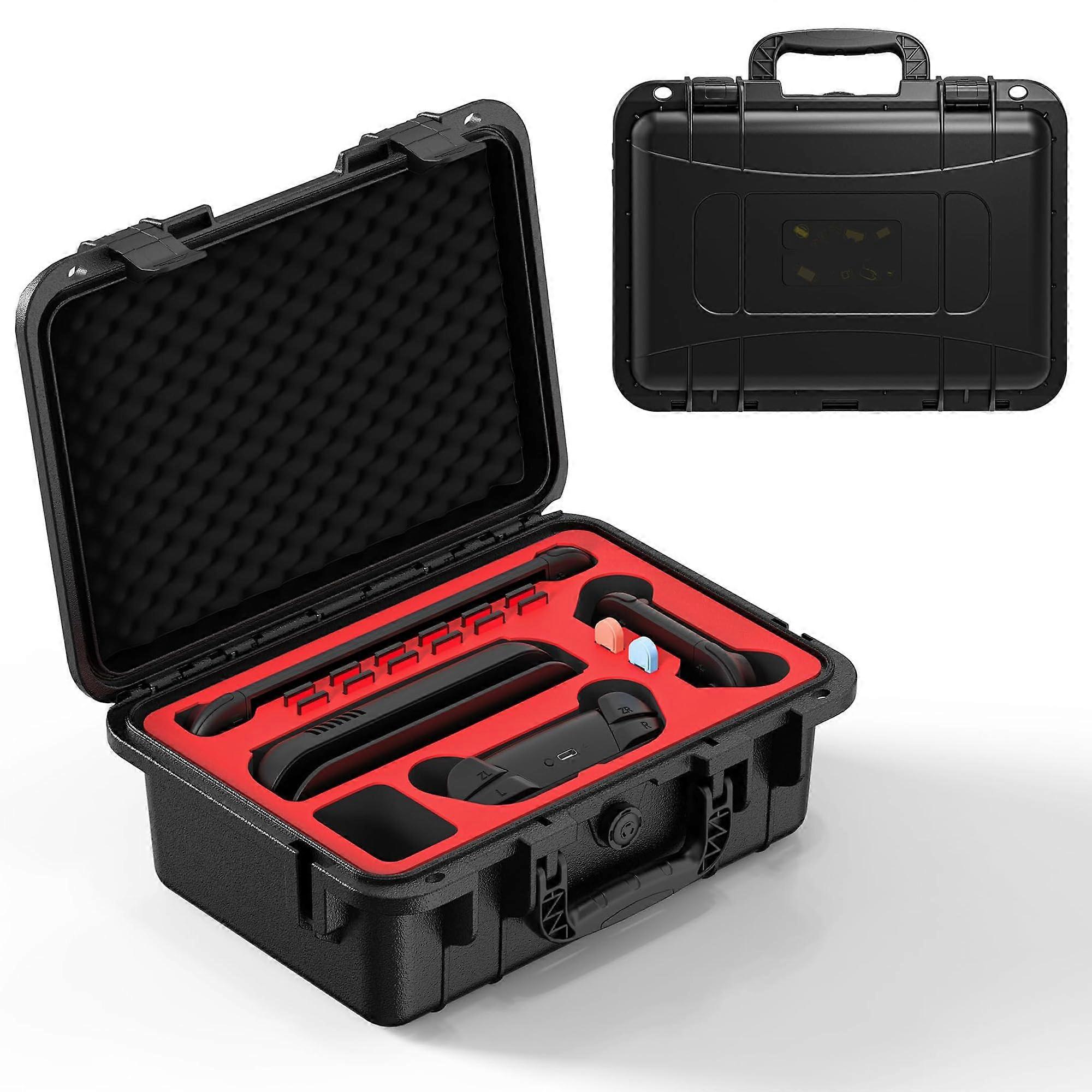 Carrying Case for Nintendo Switch 2 IP67 Waterproof Hard Shell with Lock and Storage for Console and Accessories