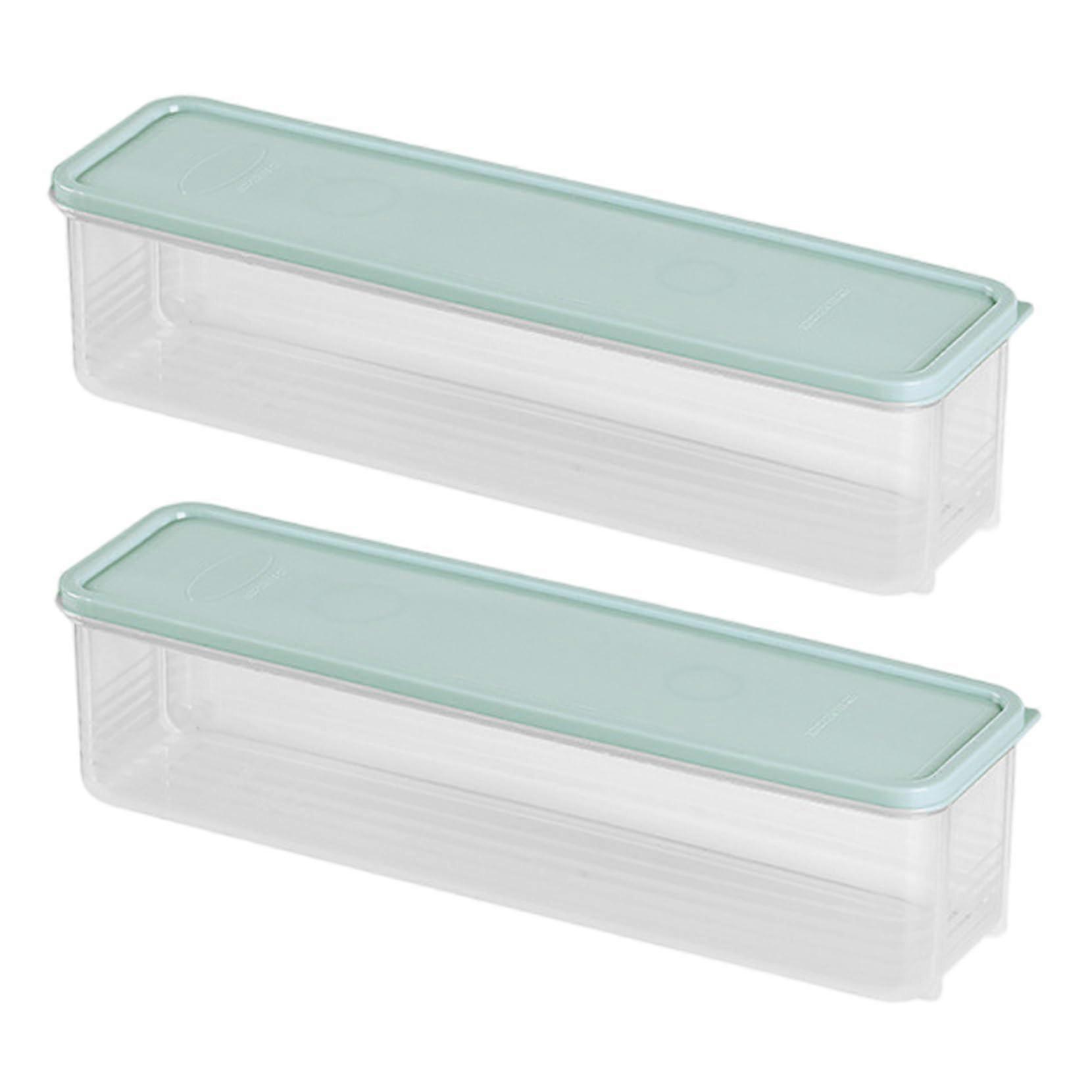 2PCS Pasta Storage Containers with Lid, Stackable Food Grade Spaghetti Holder for Kitchen Pantry