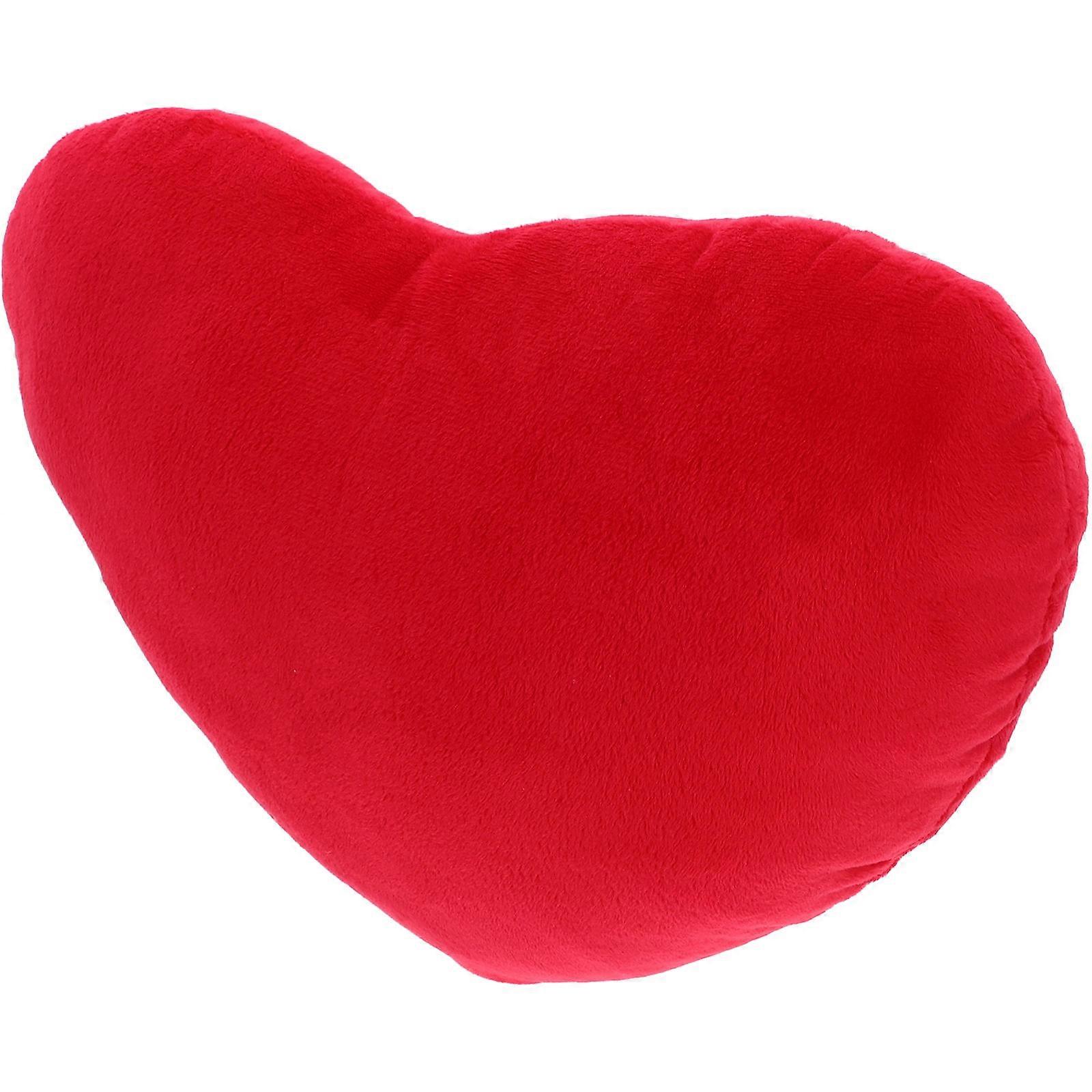 Heart Shaped Pillow Decorative Throw Pillow for Couch Red Soft Cushion