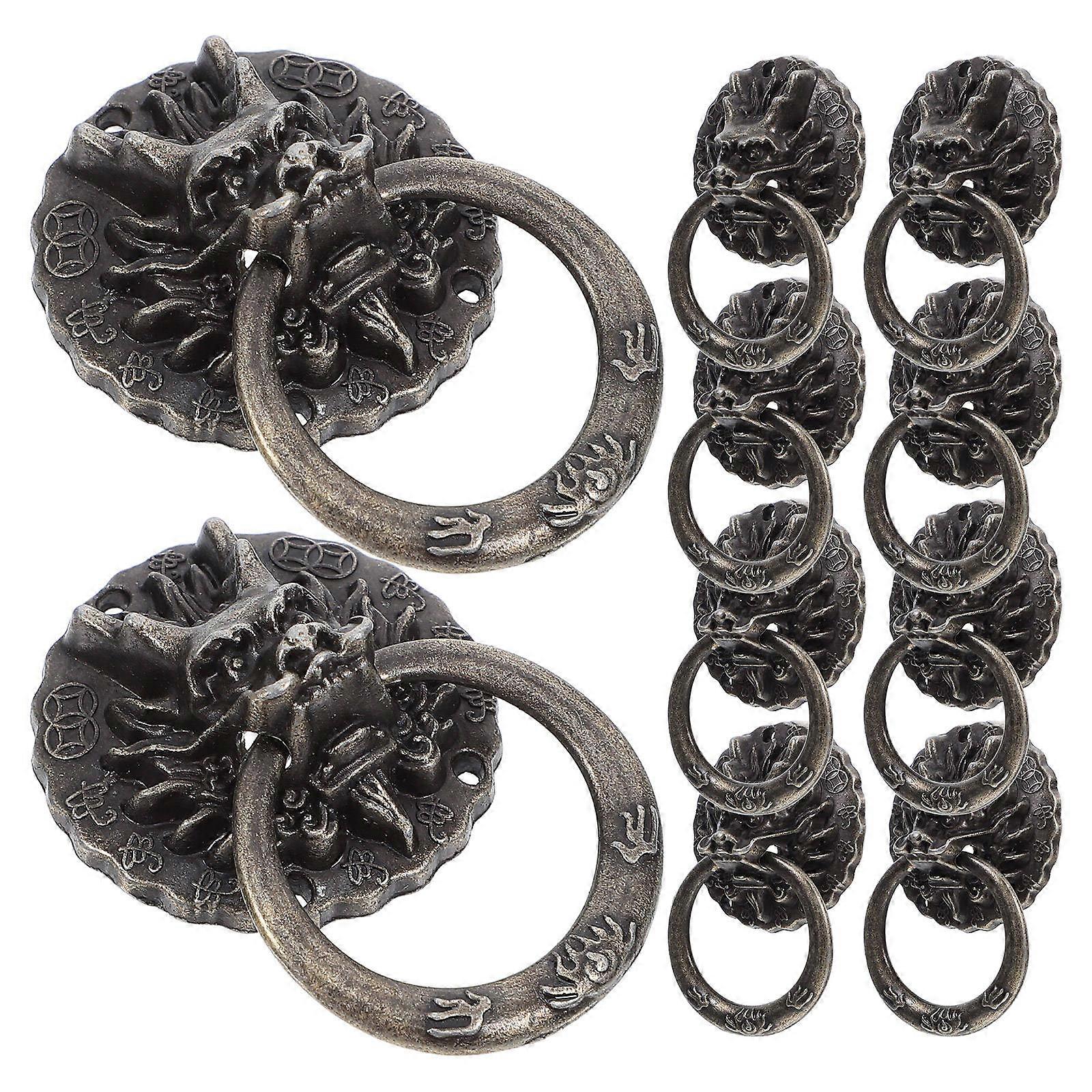 Vintage Dragon Head Cabinet Pull Handle for Drawer Pull 10Pcs