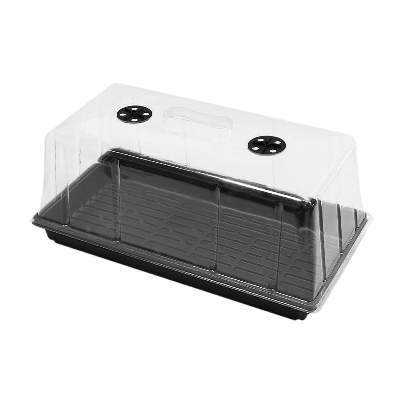 Seed Starter Tray with Adjustable Ventilation Holes, Durable Plastic Germination Tray for Microgreens