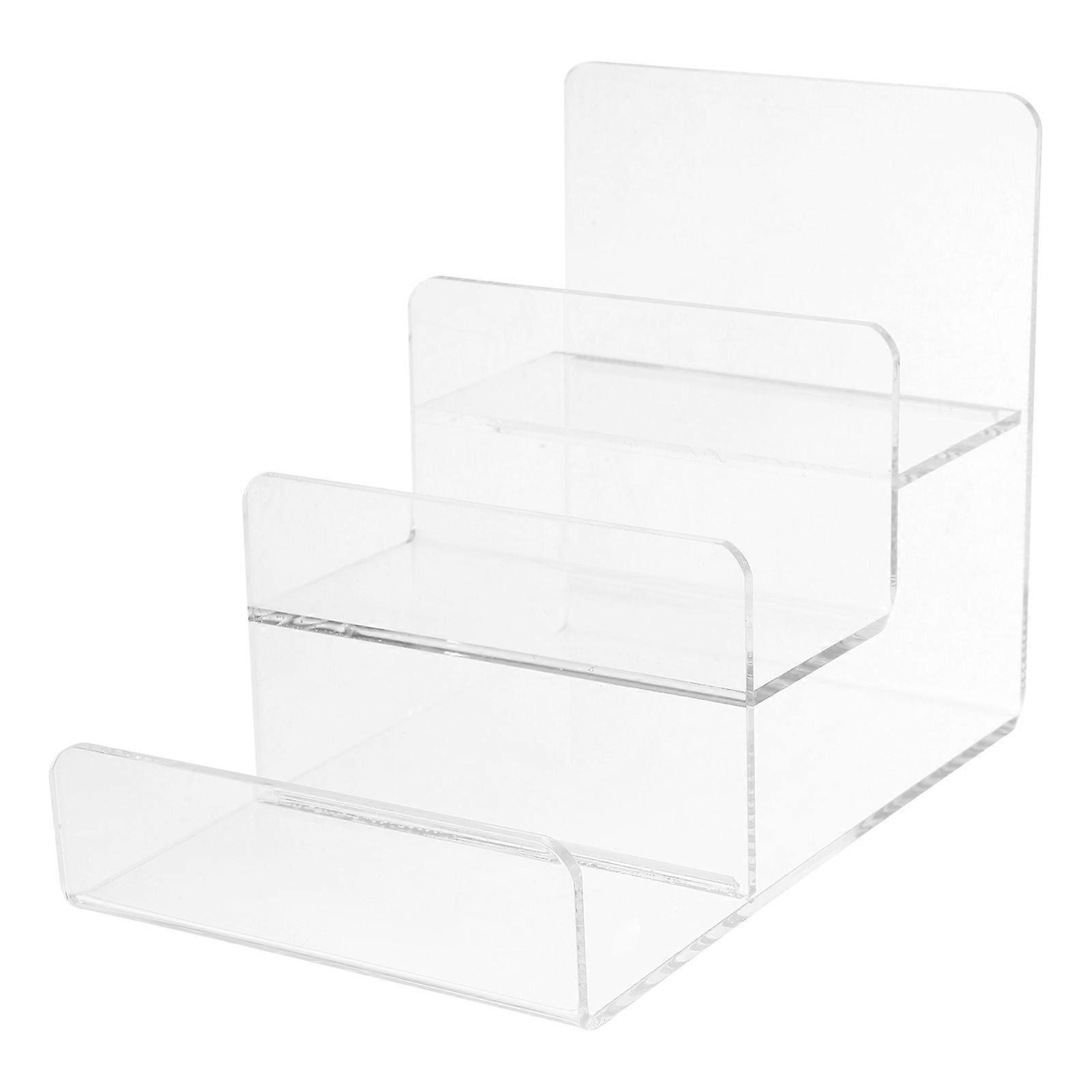 Transparent Acrylic Display Stand Wallet Holder Rack for Desktop