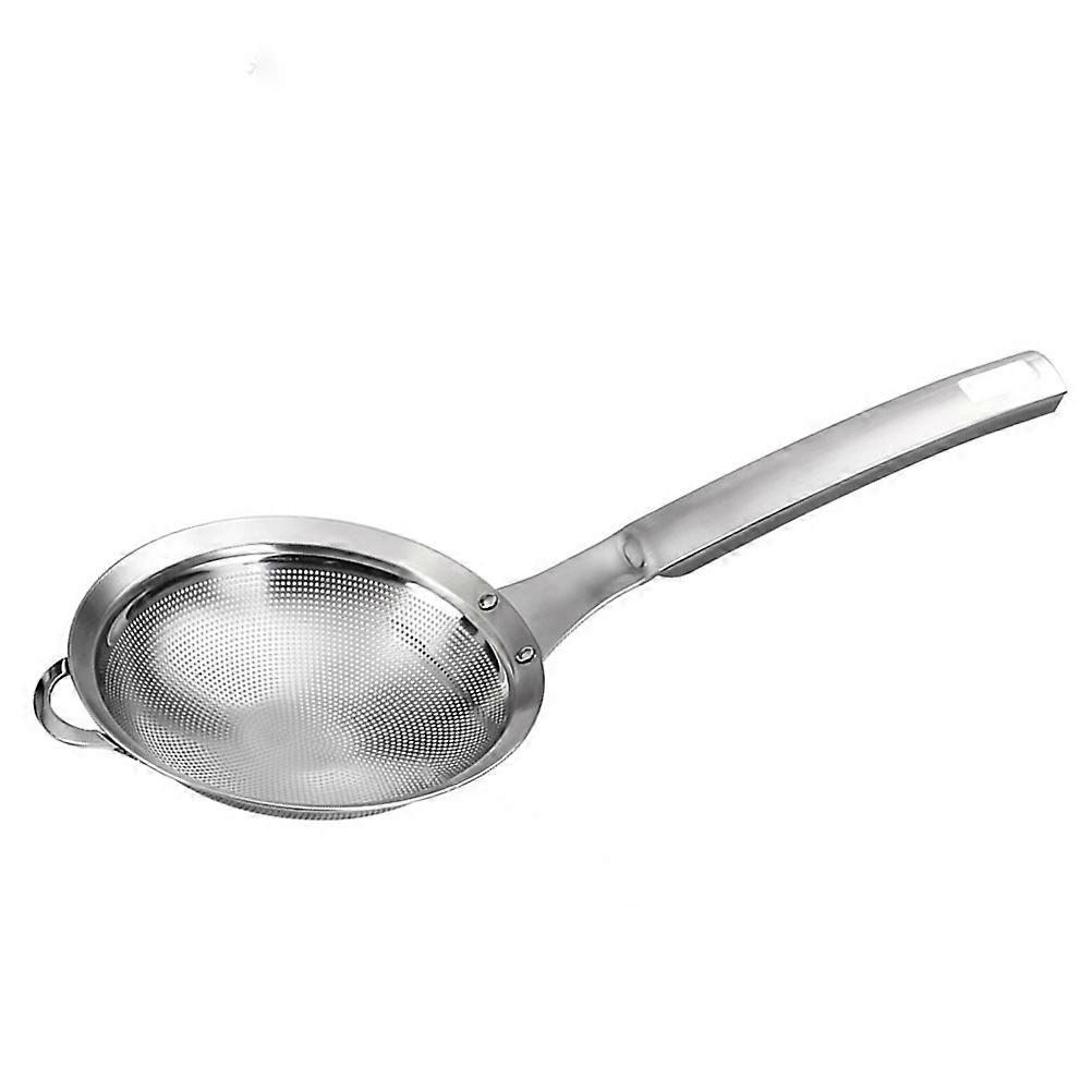 Silver Stainless Steel Colander for Kitchen Use 1Pcs Filtering Strainer Spoon