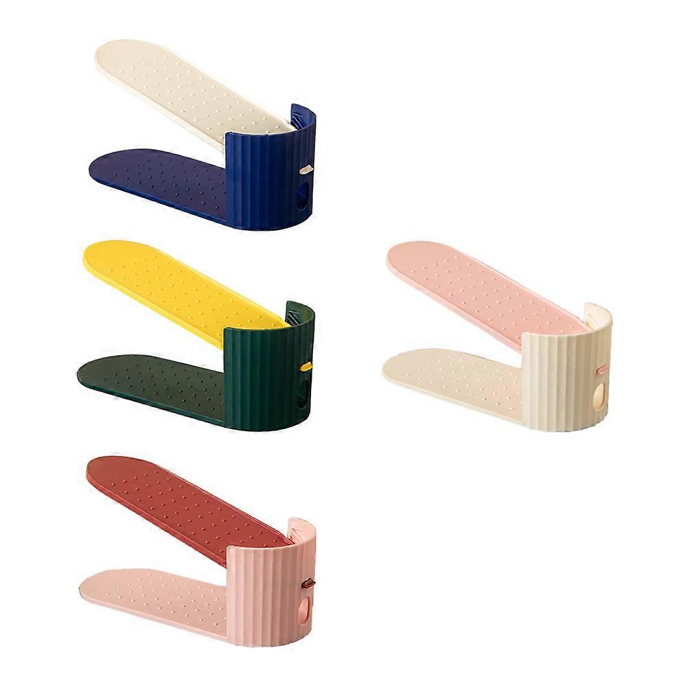 2-Layer Shoe Holder Household Shoes Rack for Storage 4Pcs Set