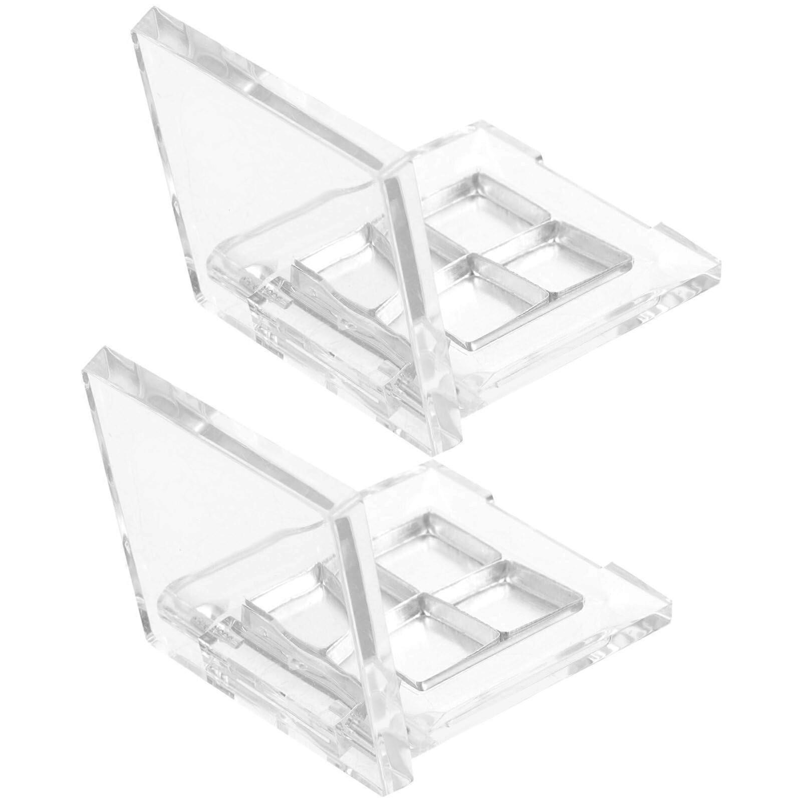 Refillable Makeup Palette with Transparent 4 Grid Design for Eyeshadow and Blusher Travel Set