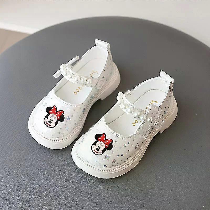 Disney kids Baby Princess Shoes Mickey Mouse Girl Princess Leather Shoes Non-slip Soft Bottom Sandals Spring fall Toddler shoes