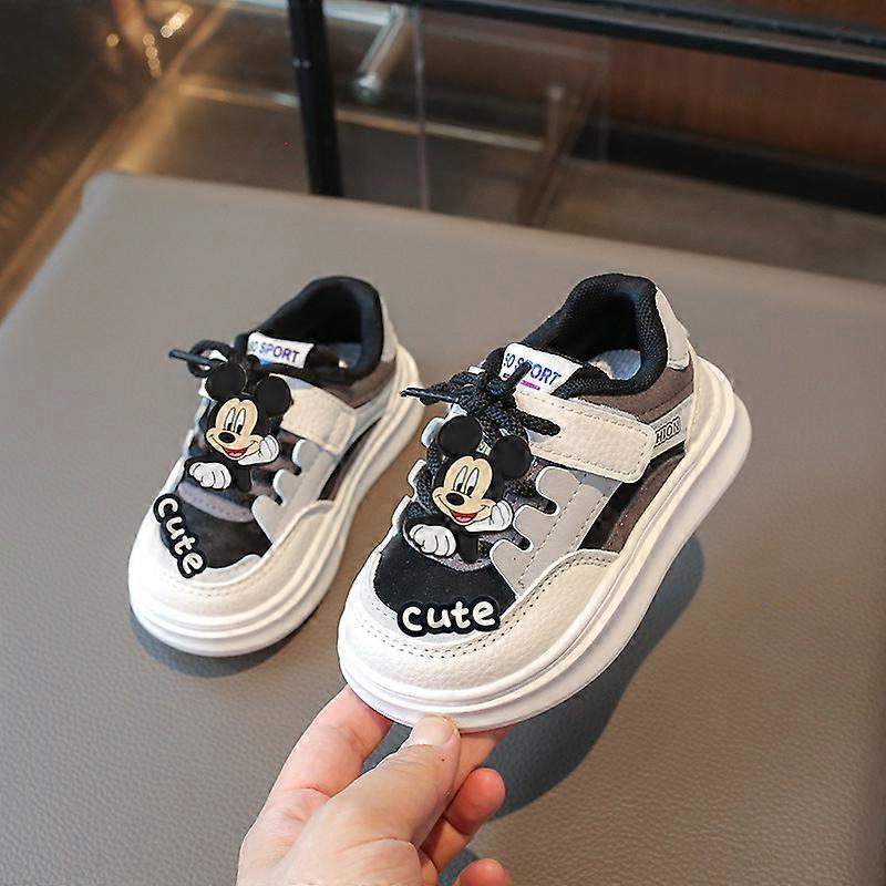 Disney spring fall children board shoes girl Sneakers Mickey mouse cartoon baby first walkers breathable soft soled casual shoes
