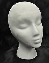 Mannequin Head for Wig Styling and Masks Lightweight Durable Foam Display Form