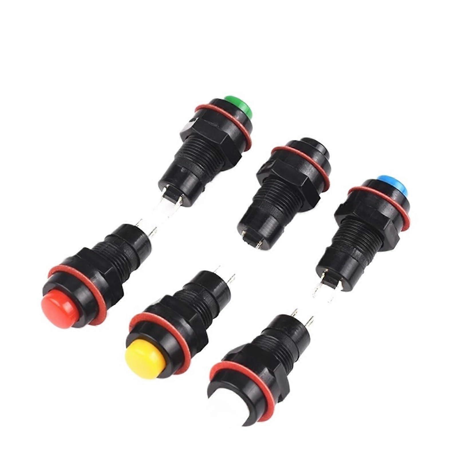 20PCS 10mm Round Push Button Switch Momentary or SelfLocking Compact Design Gold