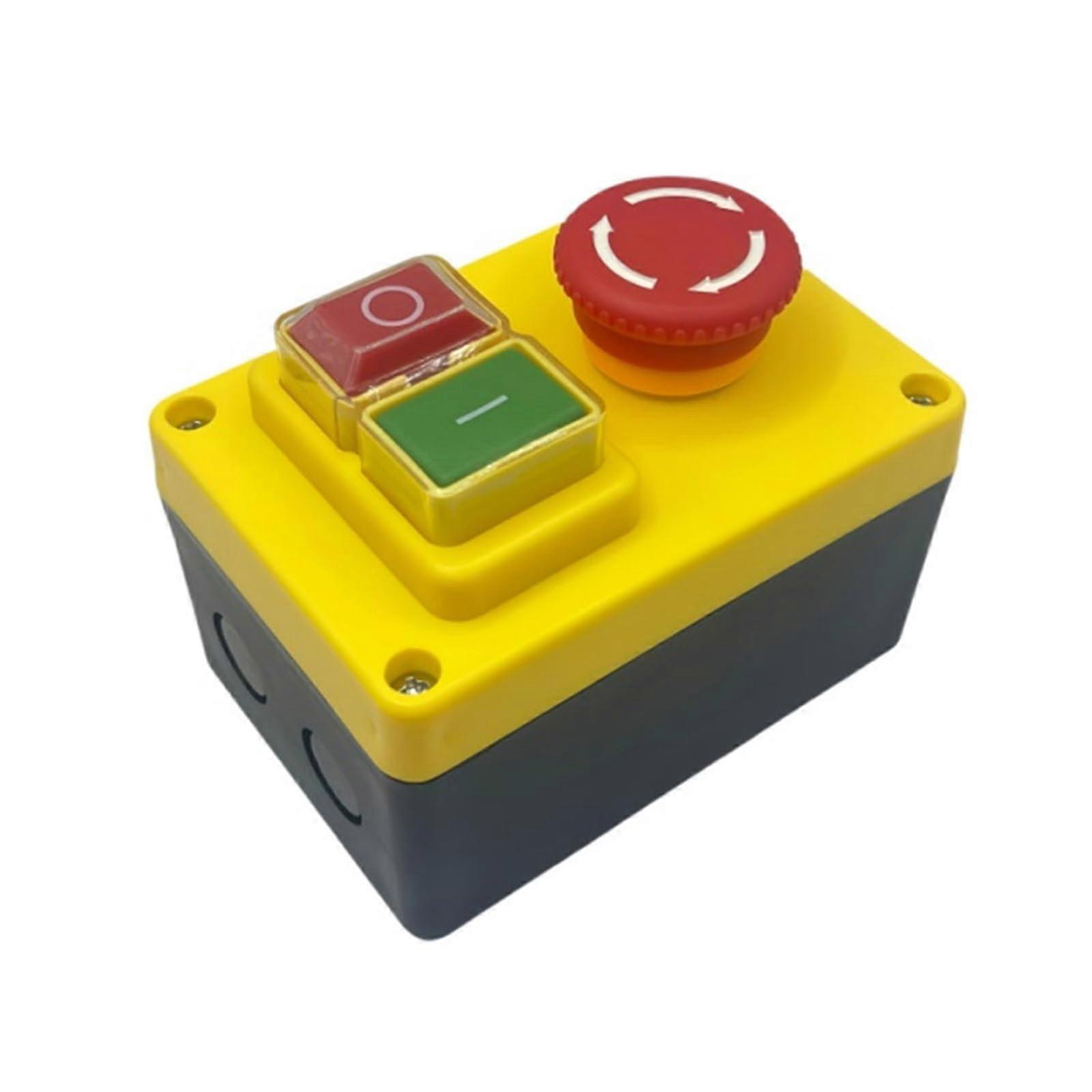Power Tool Switch KJD17D 250V 16A IP54 Waterproof Overload Protection Electromagnetic Control