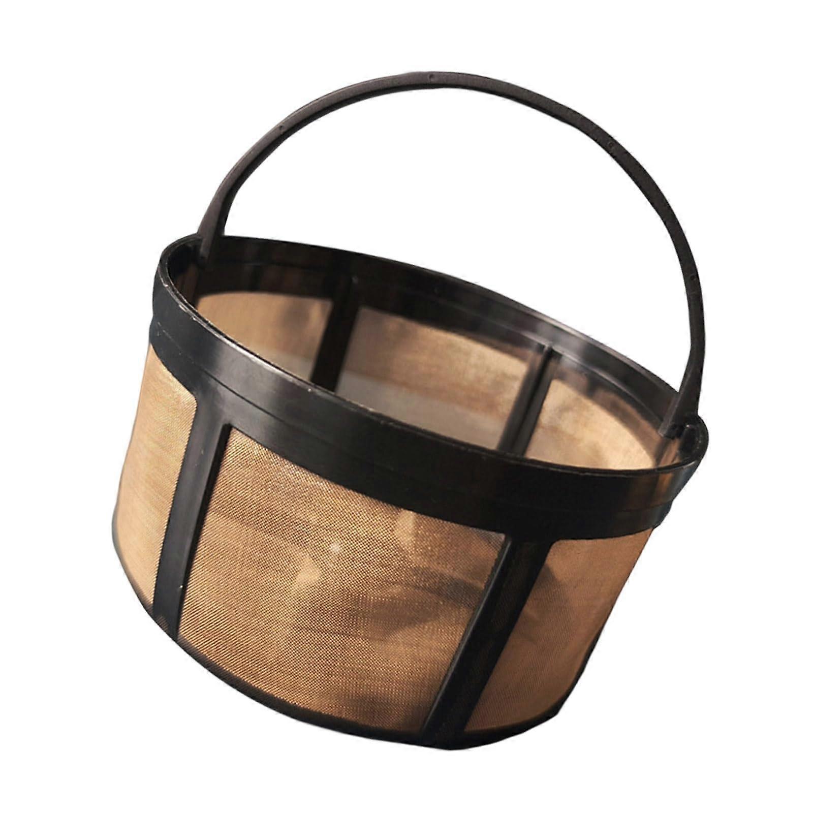 Coffee Machine Filter Basket Stainless Steel Mesh for 12 Cup Maker Easy Install Dishwasher Safe