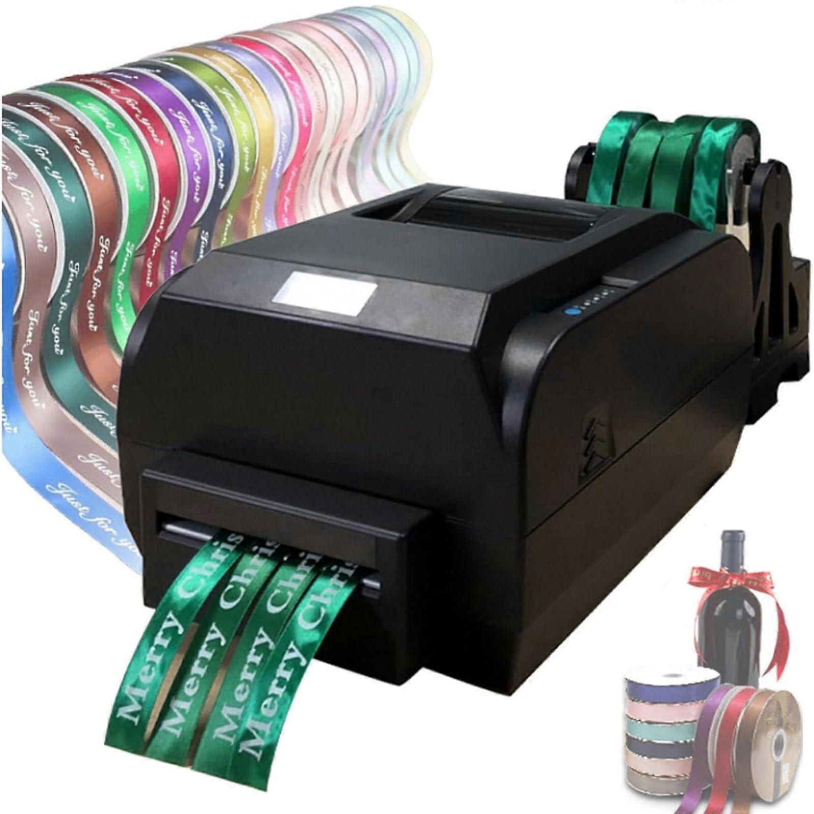 Speed Satin Ribbon Printer 150mm/S, MultiLanguage, Adjustable 1250mm, 2 or 4 Rows for Gifts
