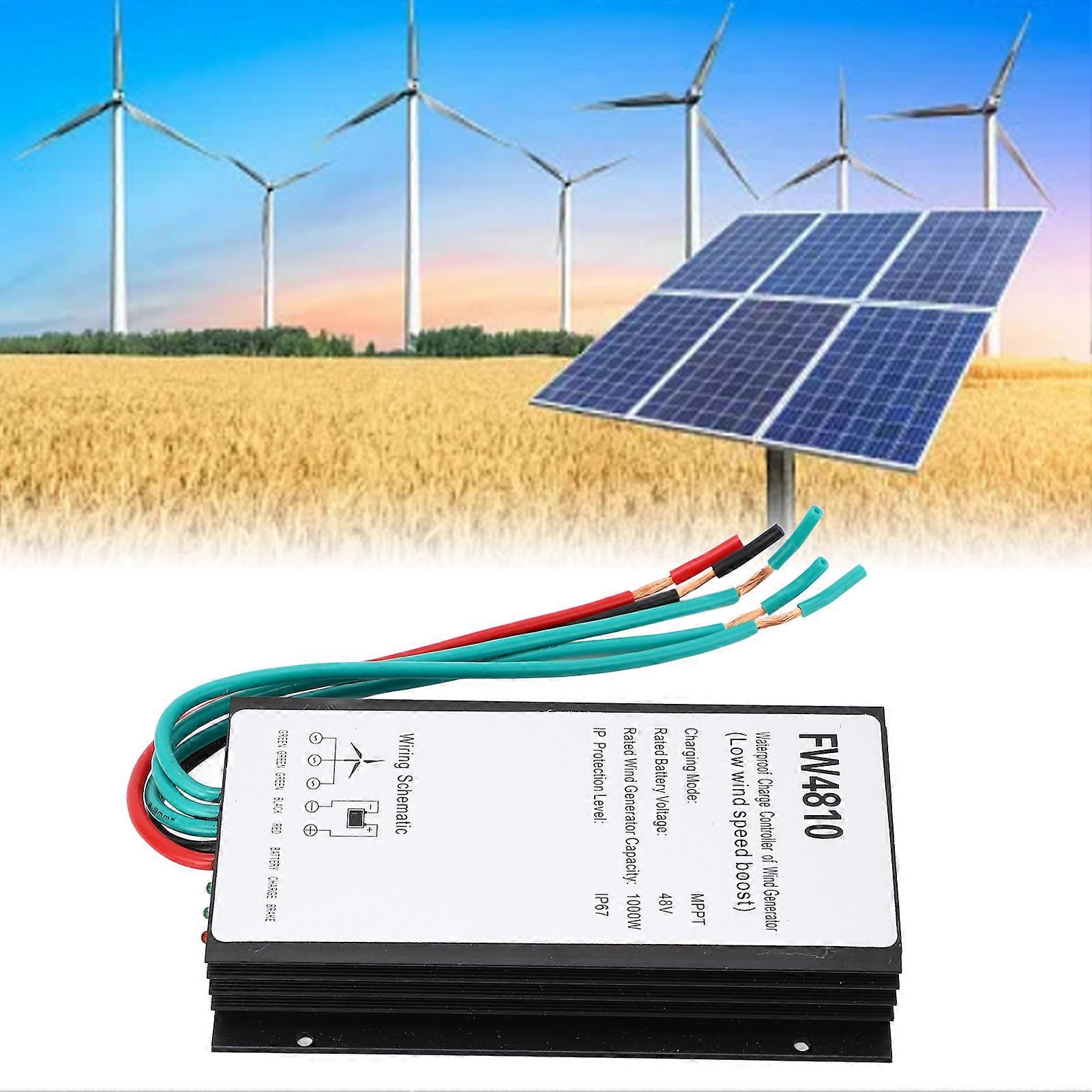 1000W Wind Generator Charge Controller 48V IP67 Waterproof MPPT Wind Turbine Charging Controller 