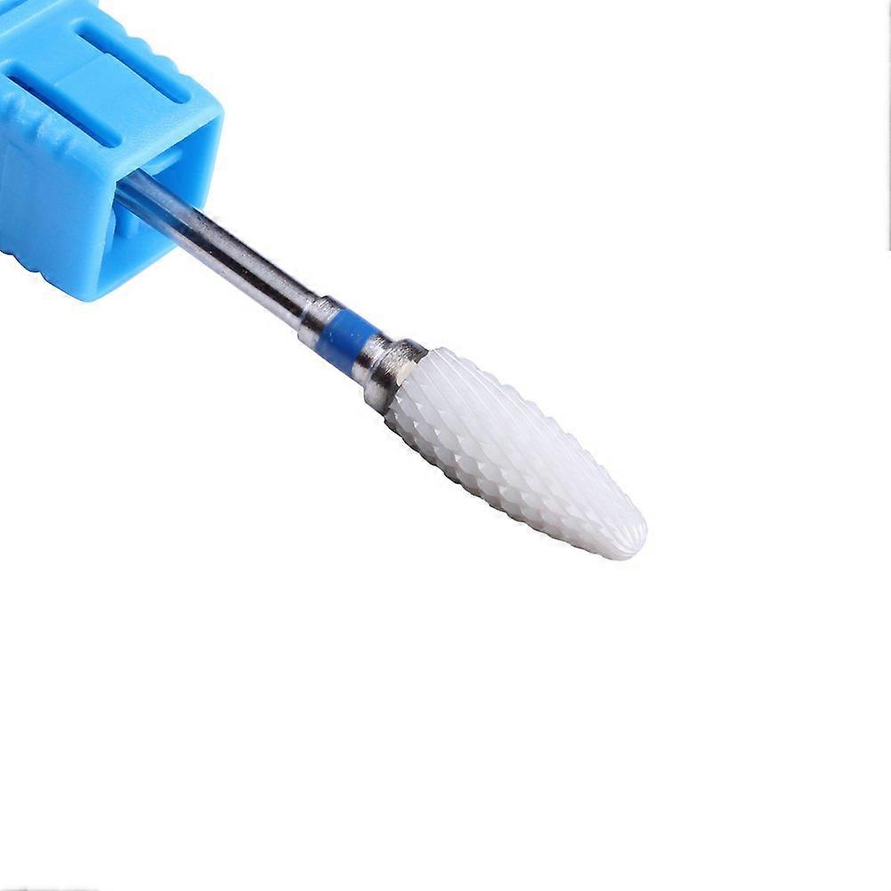 Medium Grit Ceramic Nail Drill Bit 3/32 Cone Shape for Smooth Gel Polish Removal Acrylic Nails