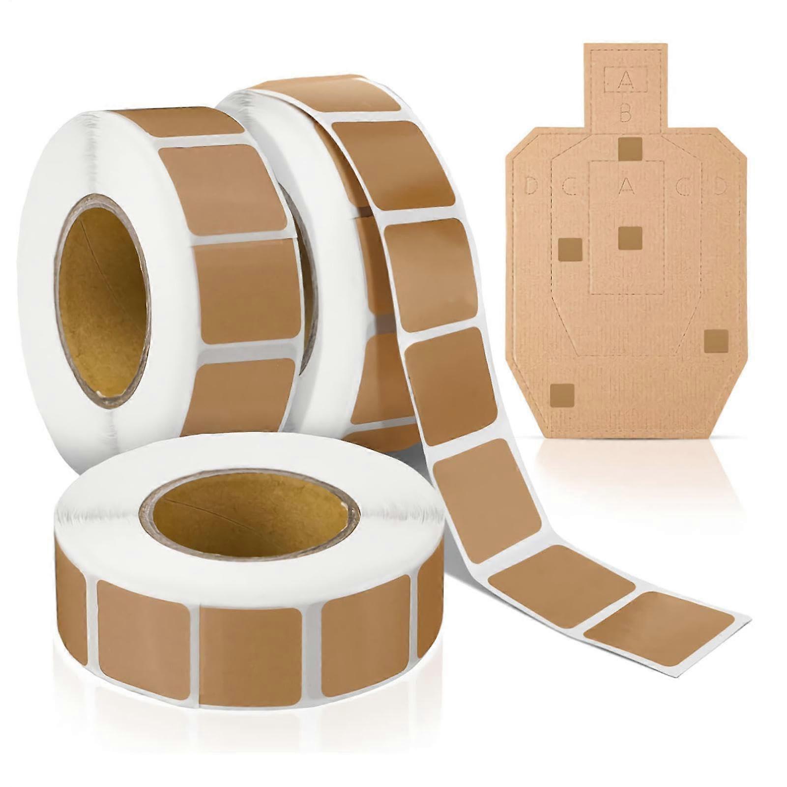Self Adhesive Target  Stickers Roll, Easy Hole Coverage Kraft Paper Shooting Patches