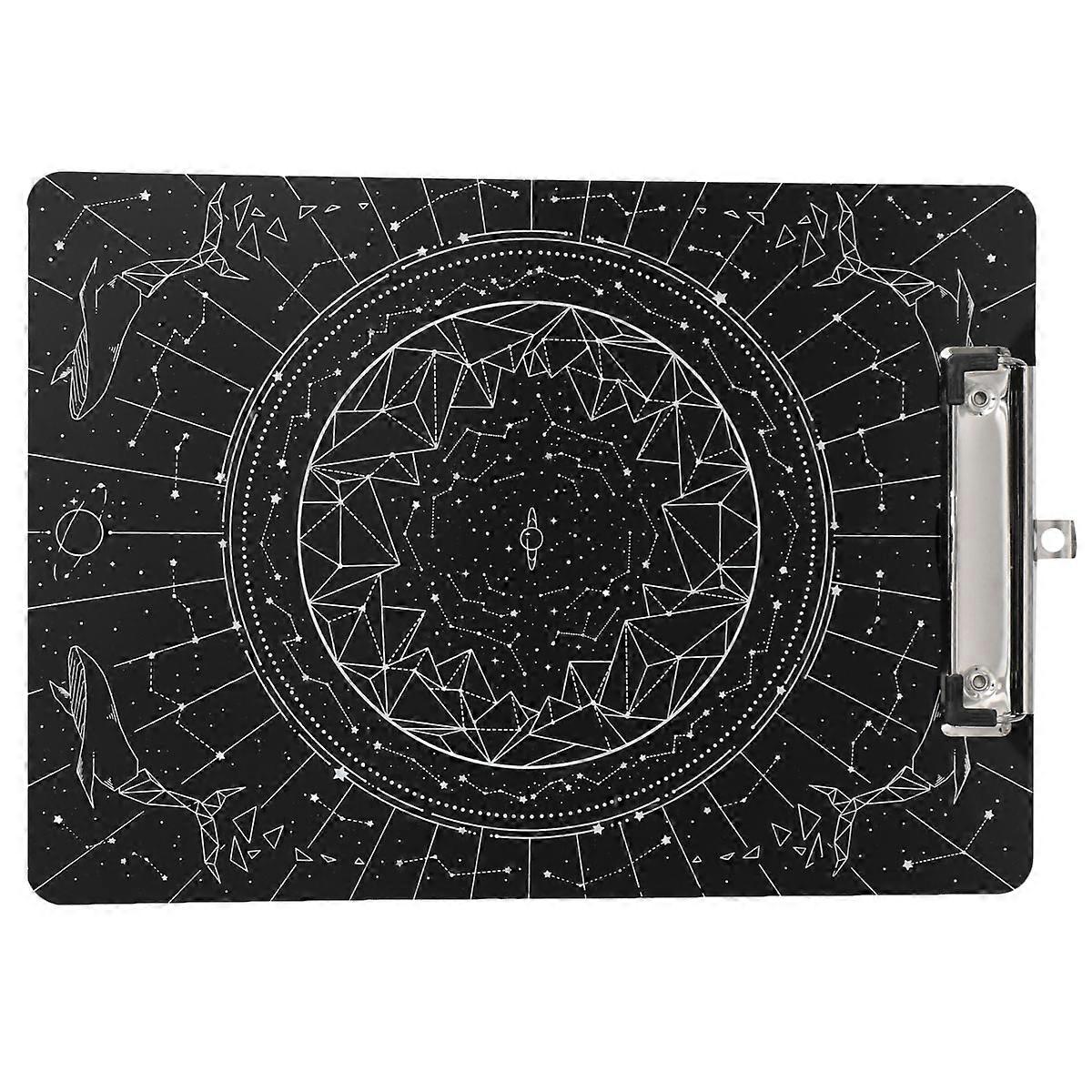 Acrylic Clipboard Document Holder for Storage 1Pcs Black Writing Board Folder