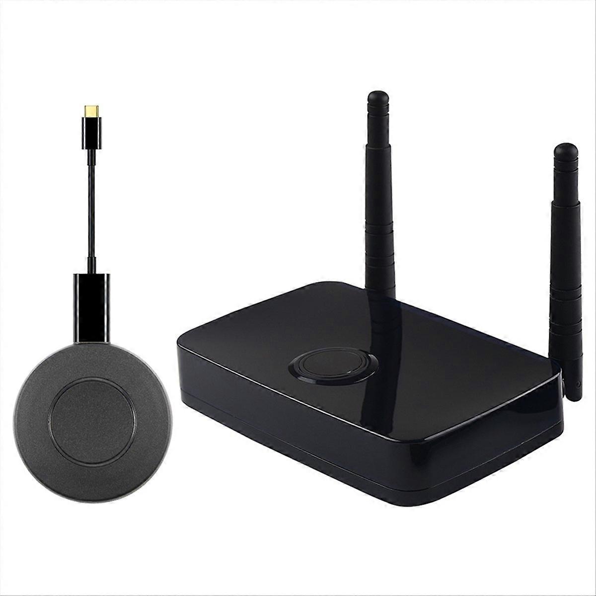 Wireless -Compatible Video  mitter Receiver 5G/2.4G Type-C Wireless Screen Projector 1080P for Phone/Laptop/PC